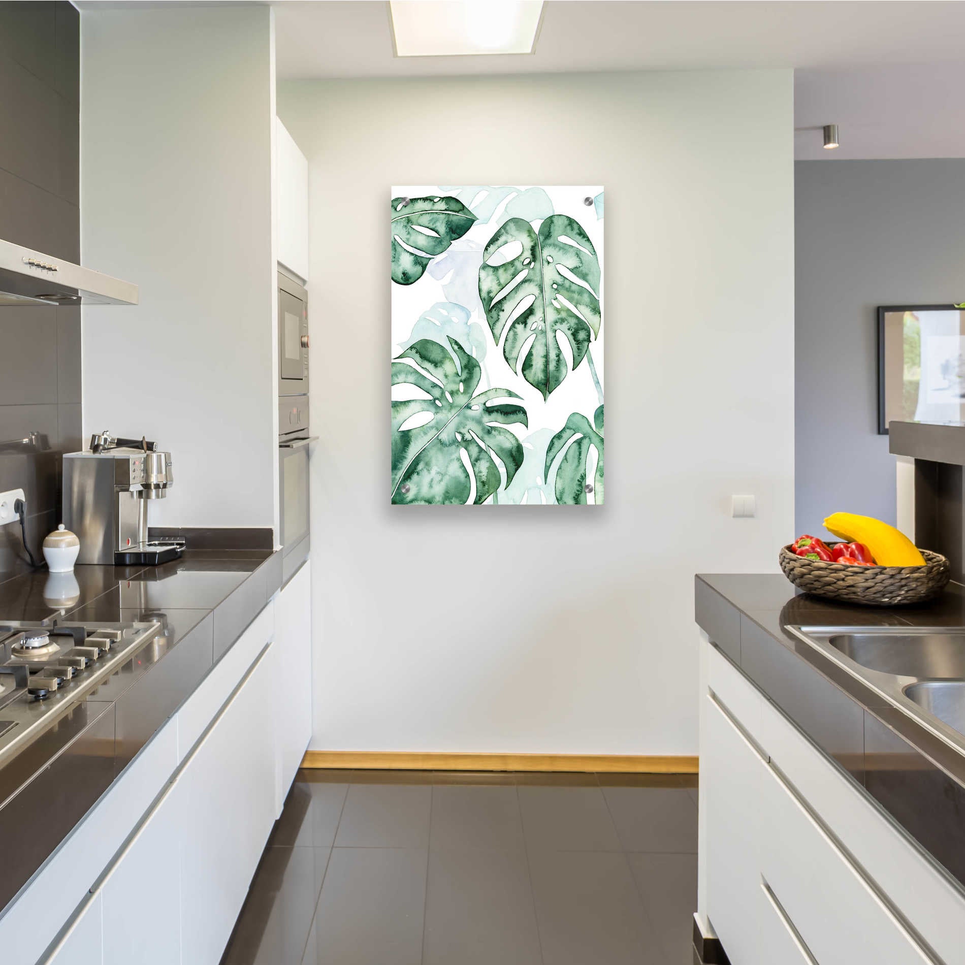 Epic Art 'Split Leaf I' by Grace Popp, Acrylic Glass Wall Art,24x36