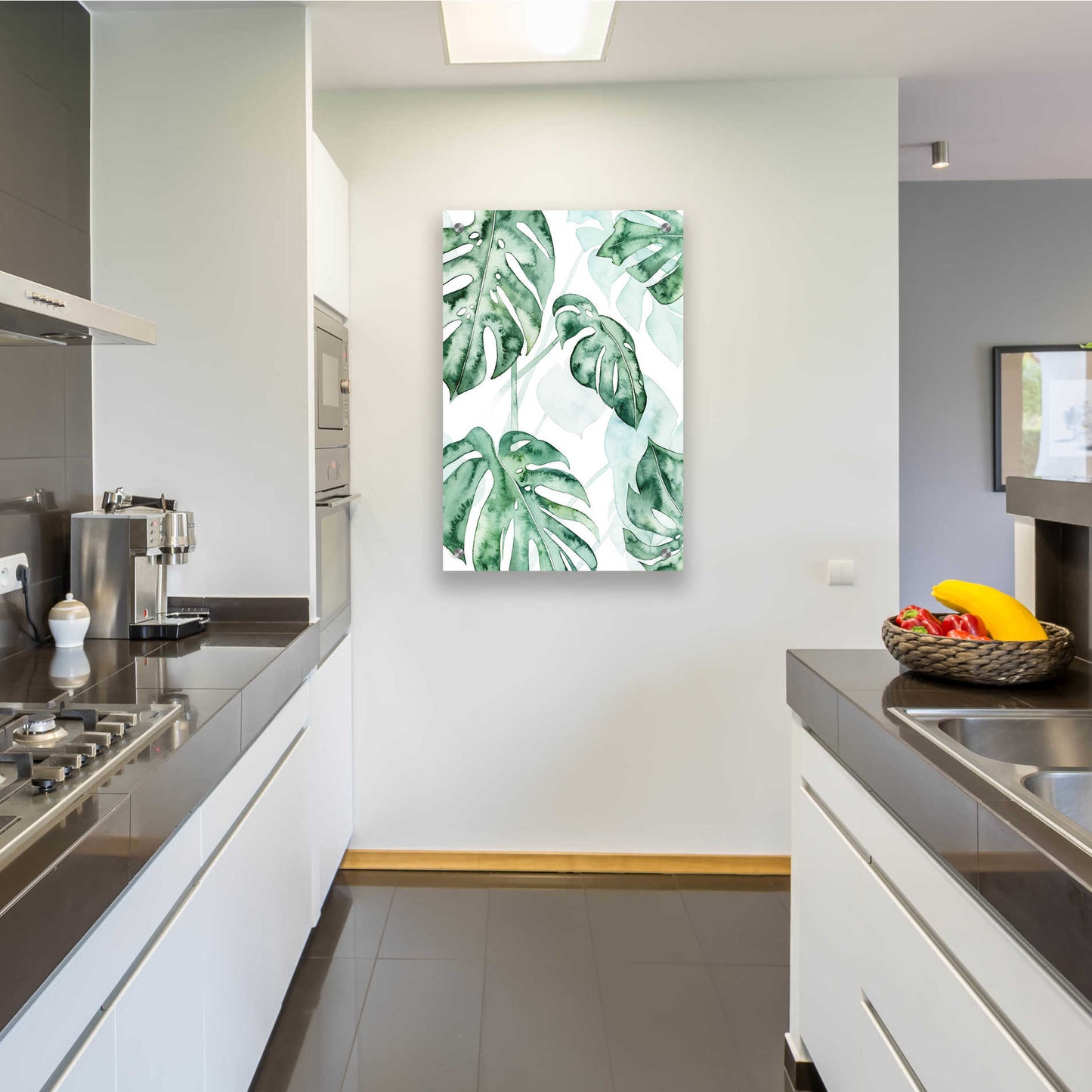 Epic Art 'Split Leaf II' by Grace Popp, Acrylic Glass Wall Art,24x36