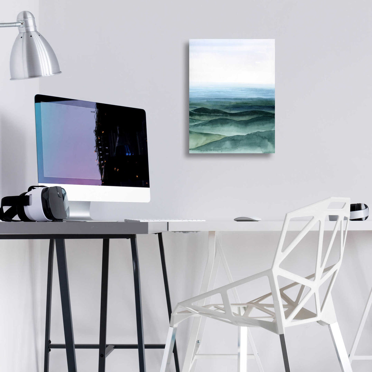 Epic Art 'Plane View I' by Grace Popp, Acrylic Glass Wall Art,12x16