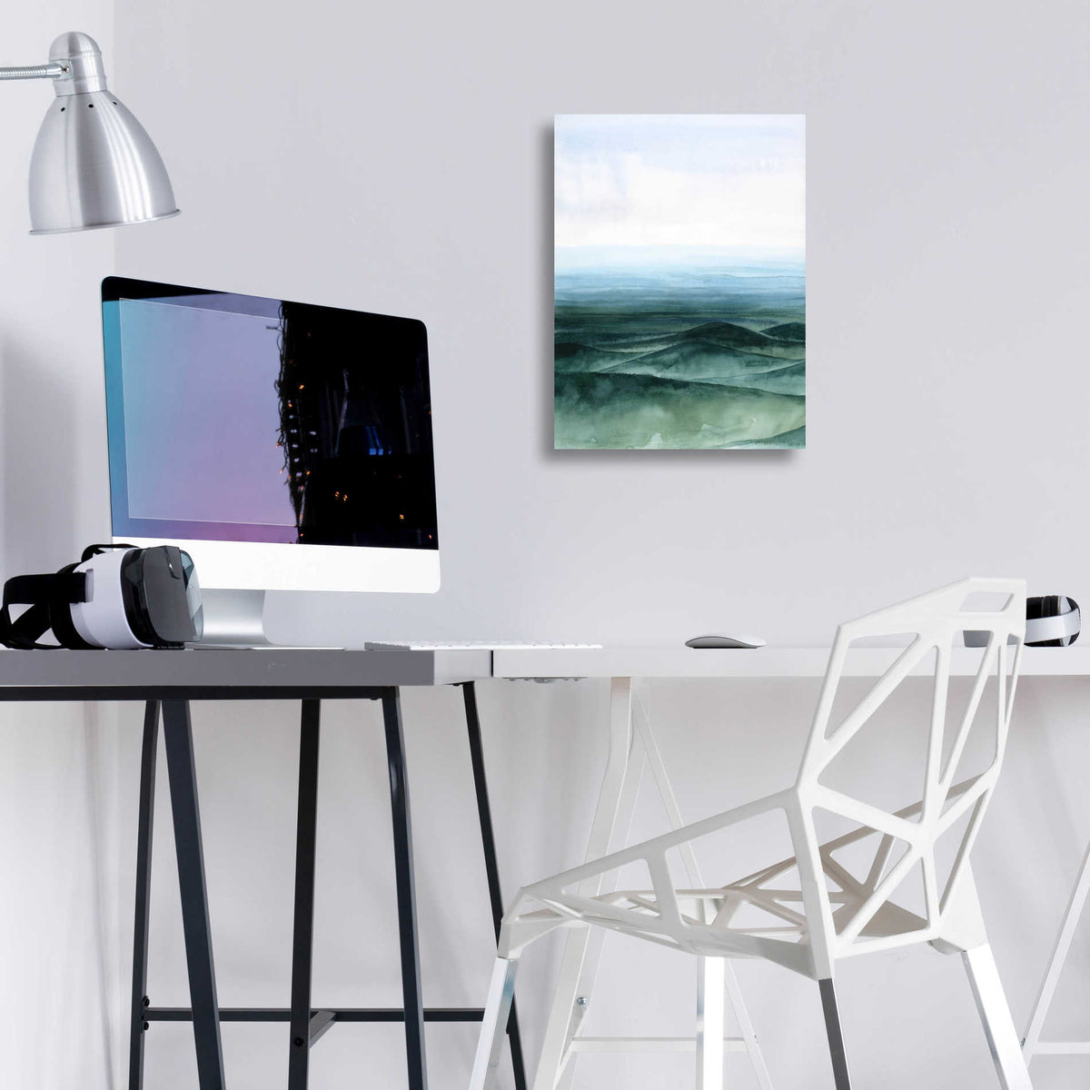 Epic Art 'Plane View II' by Grace Popp, Acrylic Glass Wall Art,12x16