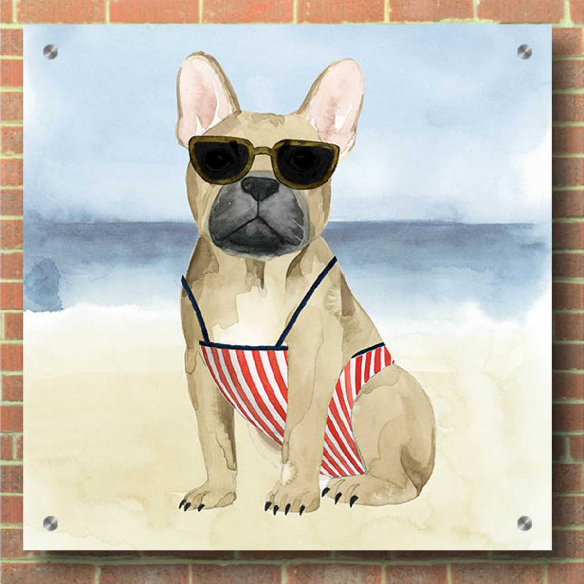 Epic Art 'Hot Dog I' by Grace Popp, Acrylic Glass Wall Art,36x36