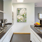Epic Art 'White Peonies I' by Grace Popp, Acrylic Glass Wall Art,24x36