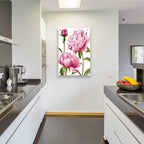 Epic Art 'Winsome Peonies I' by Grace Popp, Acrylic Glass Wall Art,24x36