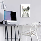 Epic Art 'Downton Cat III' by Grace Popp, Acrylic Glass Wall Art,12x16