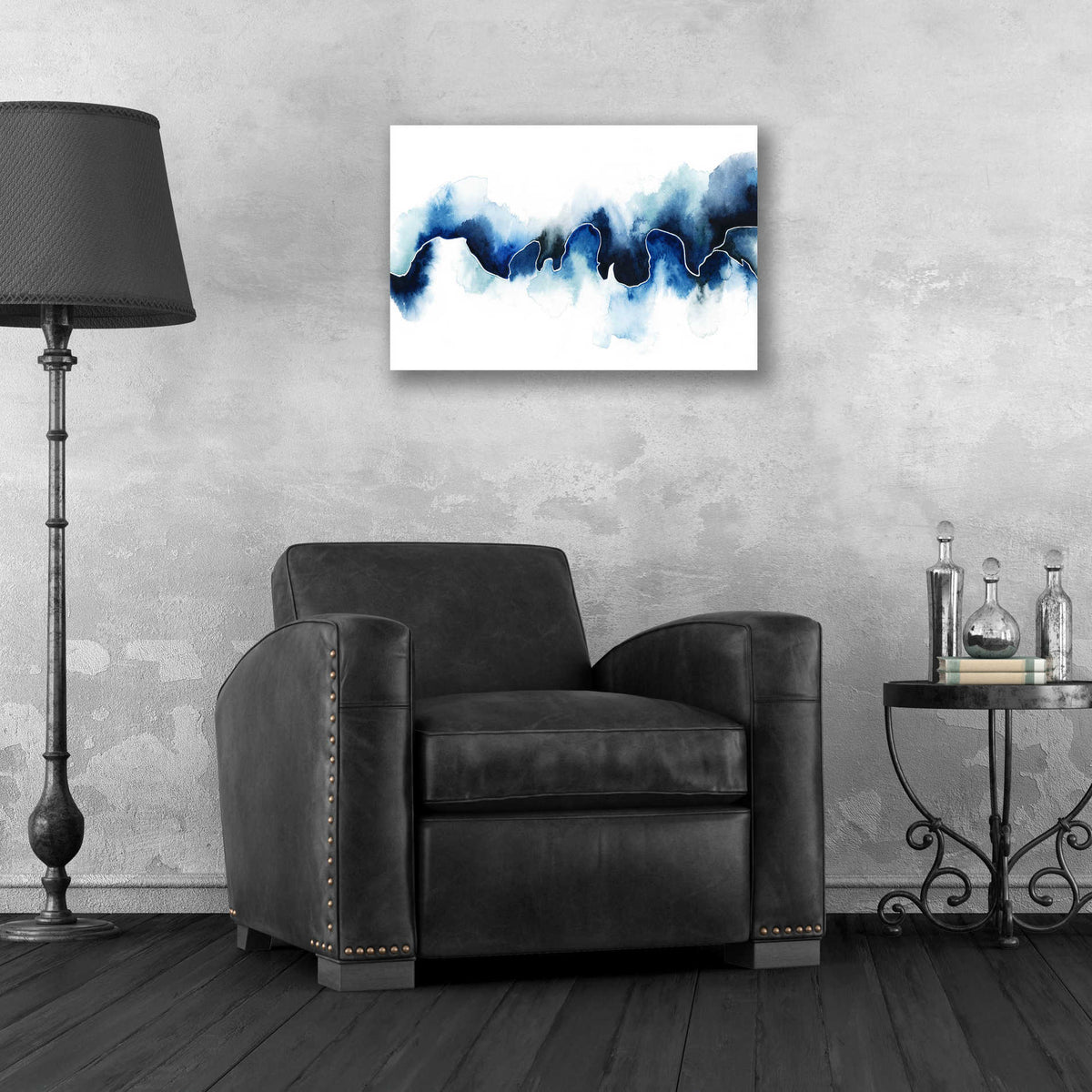 Epic Art 'Glacial Break I' by Grace Popp, Acrylic Glass Wall Art,24x16