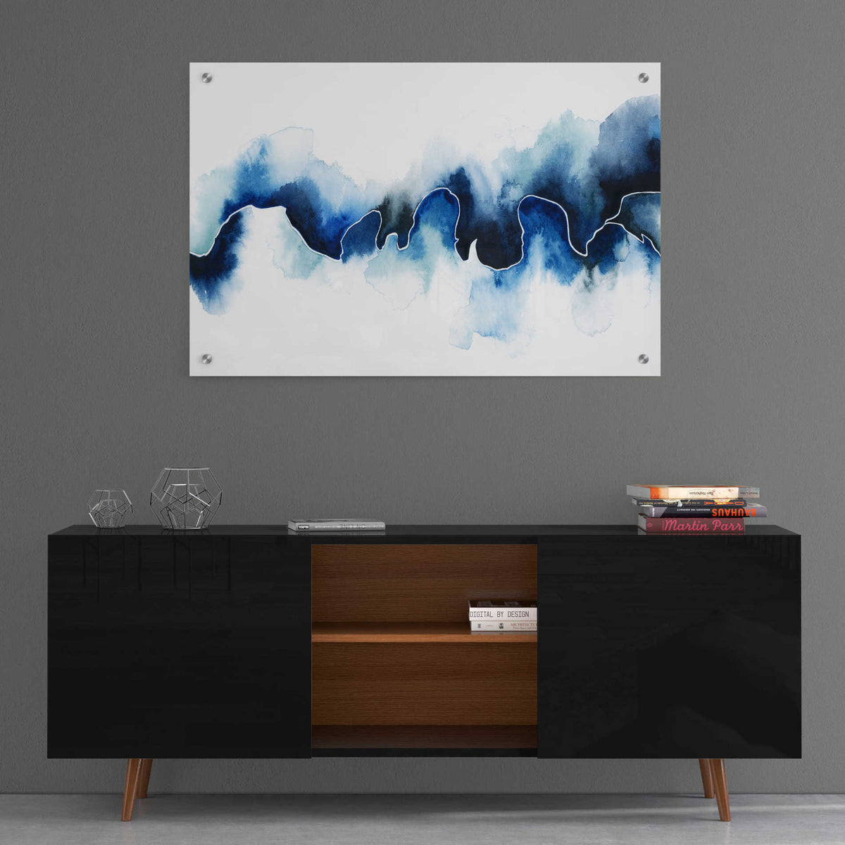 Epic Art 'Glacial Break I' by Grace Popp, Acrylic Glass Wall Art,36x24