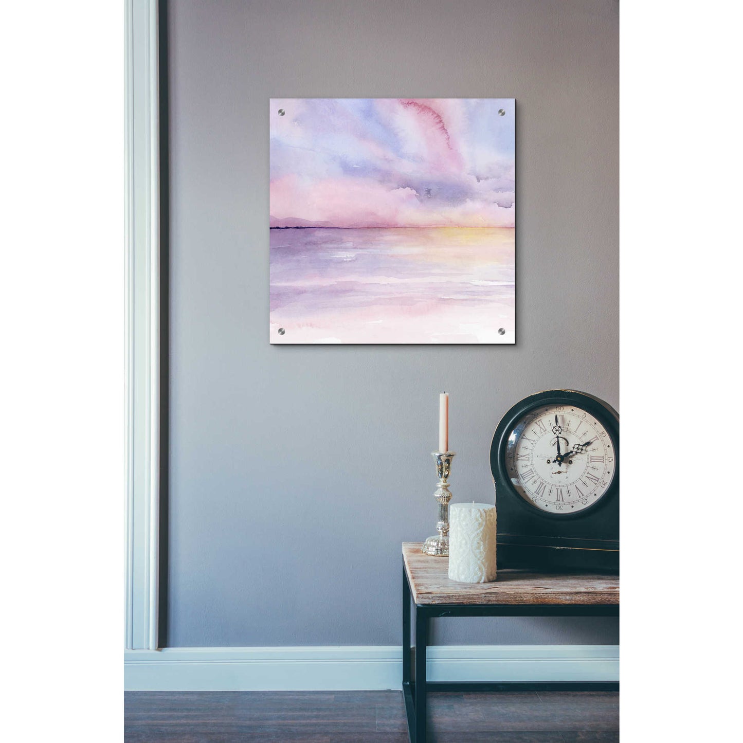 Epic Art 'Pale Sunset I' by Grace Popp, Acrylic Glass Wall Art,24x24