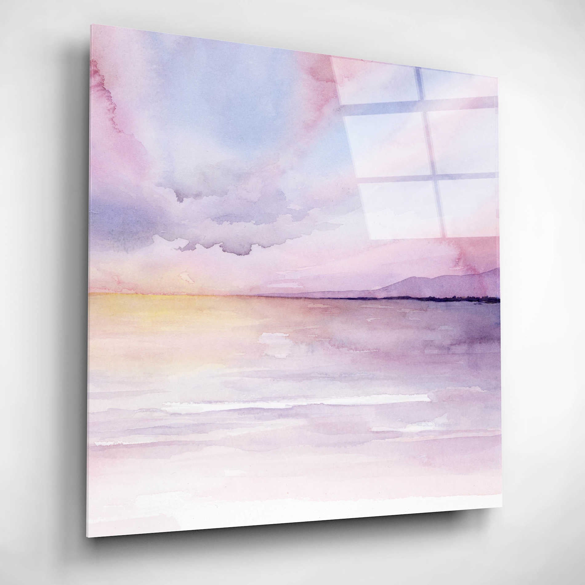 Epic Art 'Pale Sunset II' by Grace Popp, Acrylic Glass Wall Art,12x12