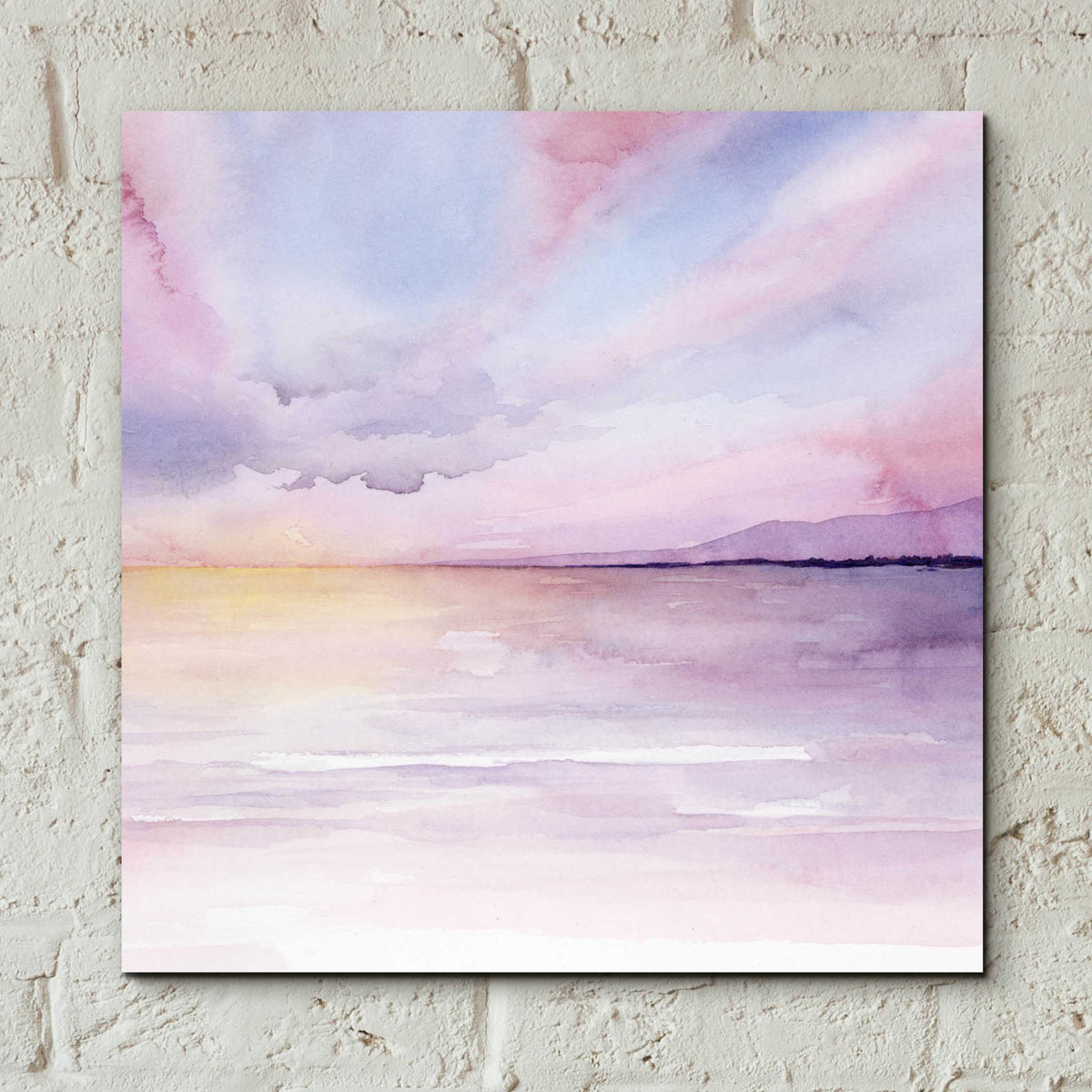 Epic Art 'Pale Sunset II' by Grace Popp, Acrylic Glass Wall Art,12x12
