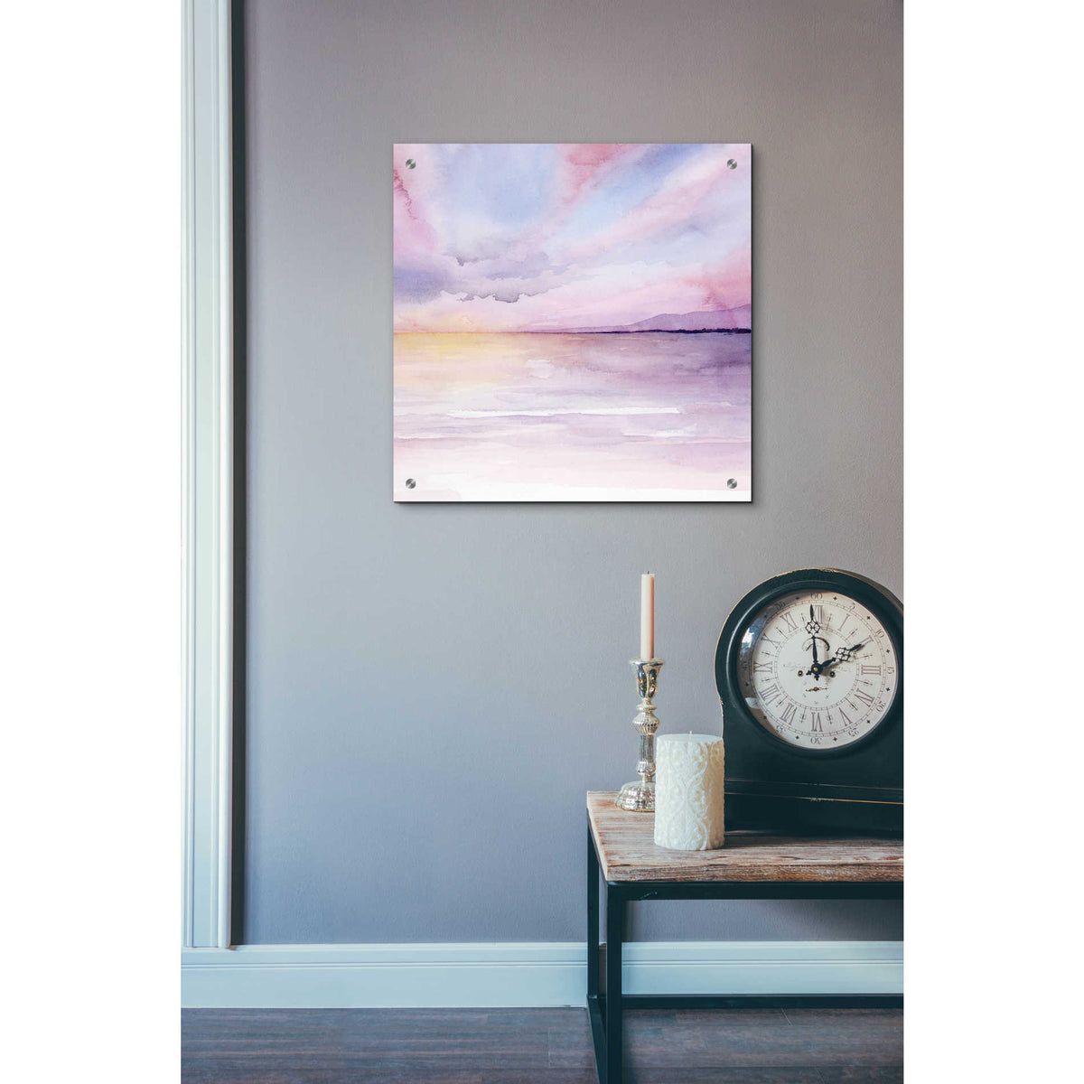 Epic Art 'Pale Sunset II' by Grace Popp, Acrylic Glass Wall Art,24x24