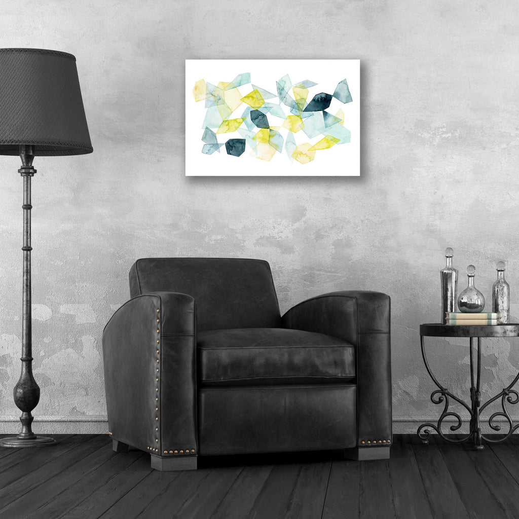 Epic Art 'Seaglass Abstract I' by Grace Popp, Acrylic Glass Wall Art,24x16