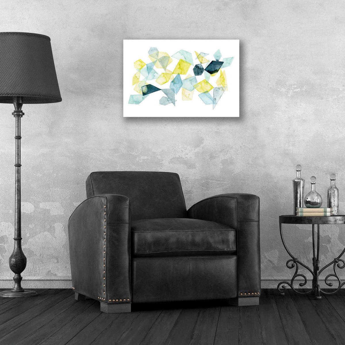 Epic Art 'Seaglass Abstract II' by Grace Popp, Acrylic Glass Wall Art,24x16