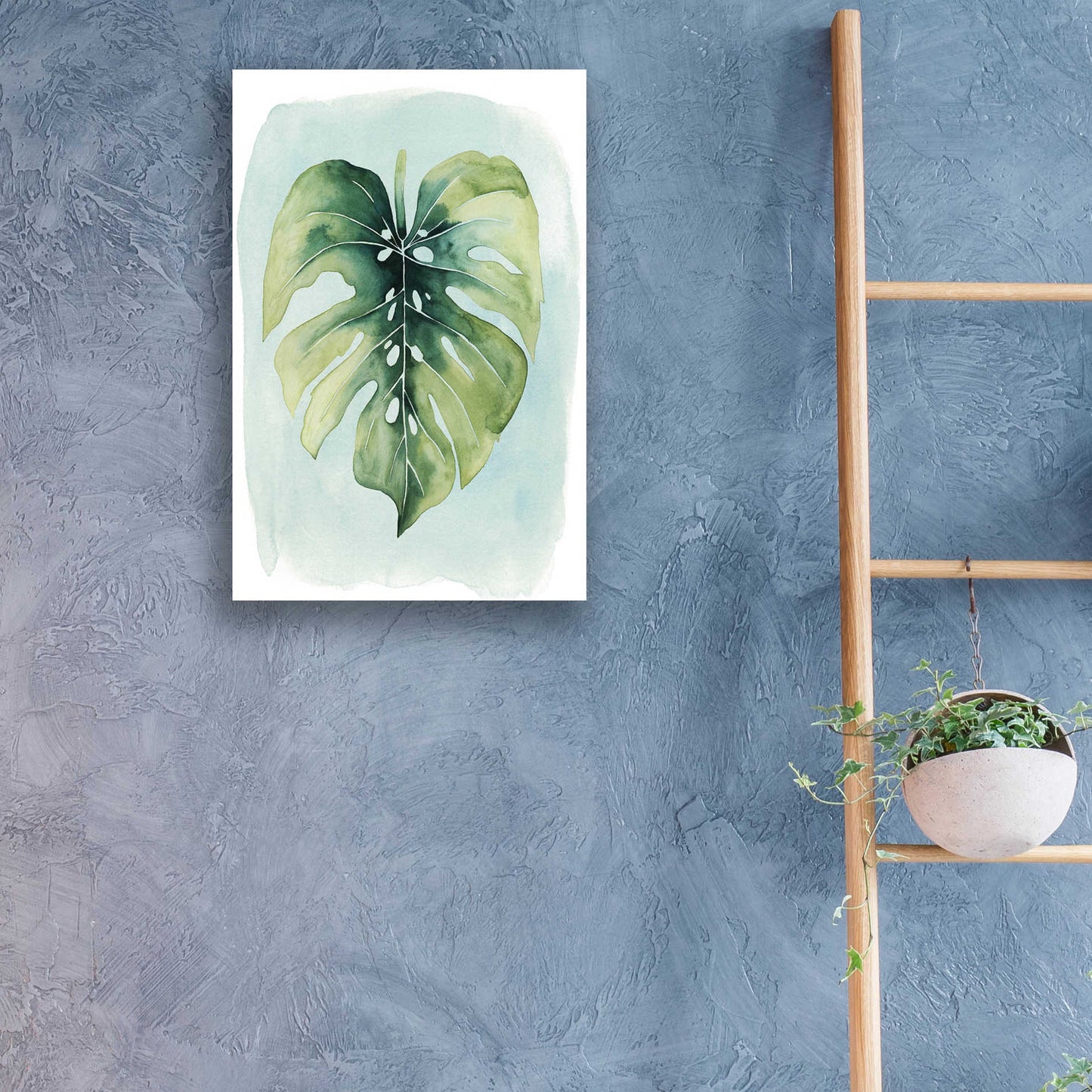 Epic Art 'Paradise Palm Leaves I' by Grace Popp, Acrylic Glass Wall Art,16x24