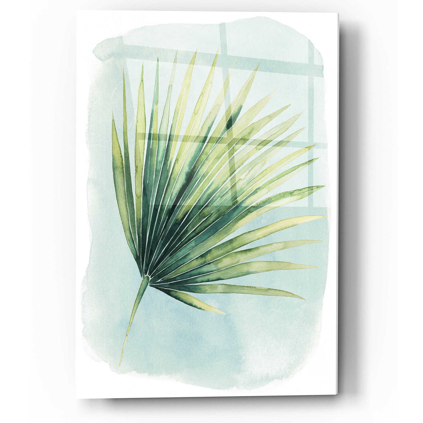 Epic Art 'Paradise Palm Leaves II' by Grace Popp, Acrylic Glass Wall Art,12x16