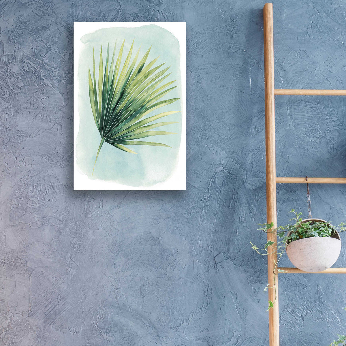 Epic Art 'Paradise Palm Leaves II' by Grace Popp, Acrylic Glass Wall Art,16x24