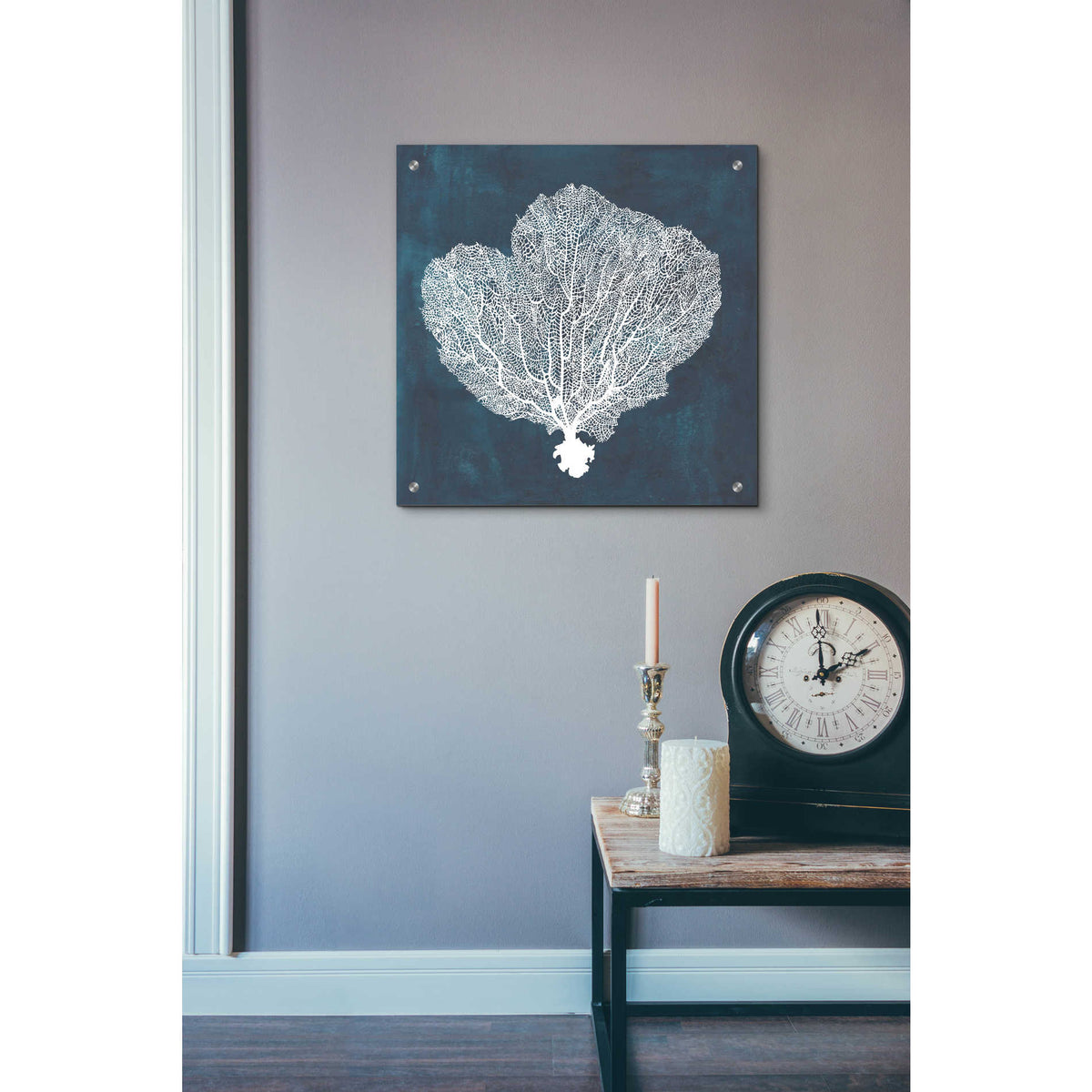 Epic Art 'Inverse Sea Fan I' by Grace Popp, Acrylic Glass Wall Art,24x24