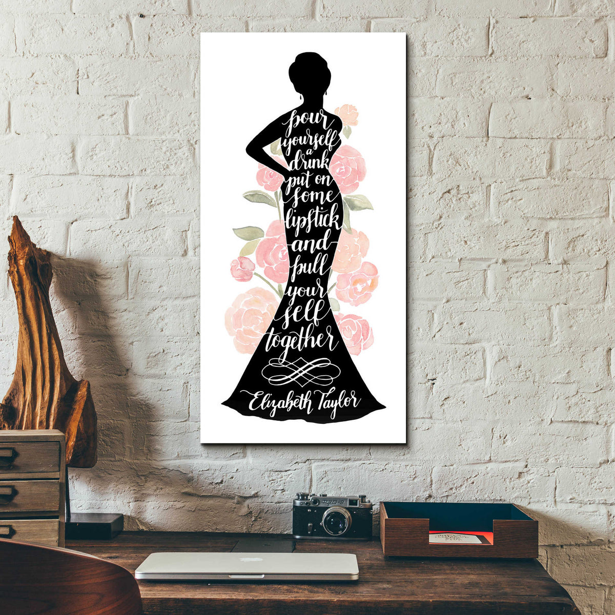 Epic Art 'Iconic Woman II' by Grace Popp, Acrylic Glass Wall Art,12x24