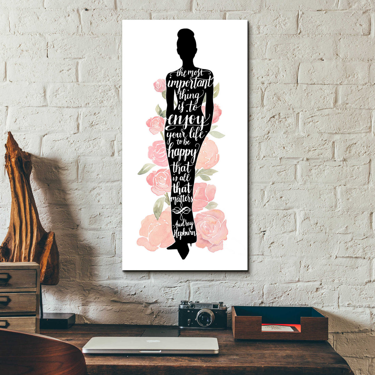 Epic Art 'Iconic Woman III' by Grace Popp, Acrylic Glass Wall Art,12x24