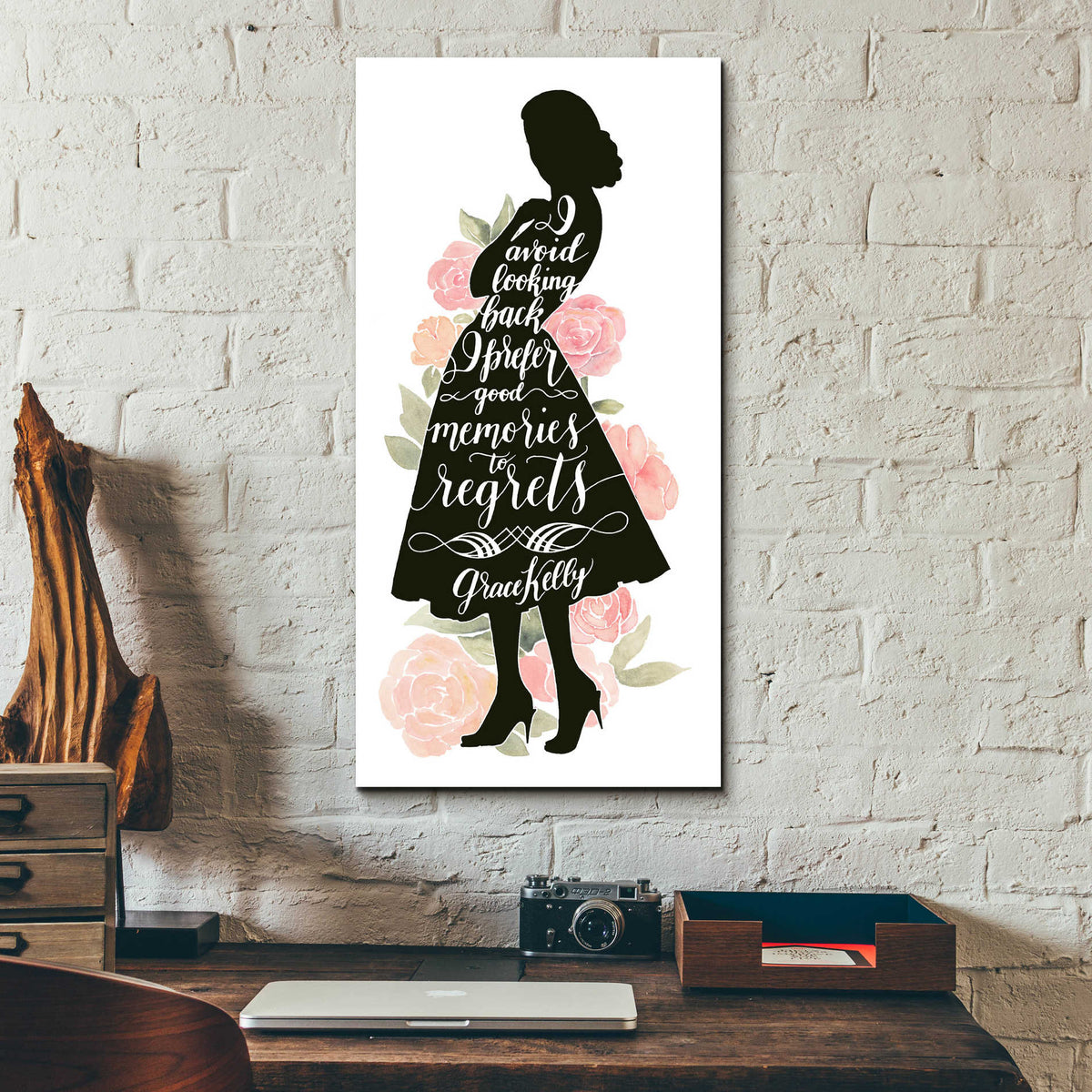 Epic Art 'Iconic Woman IV' by Grace Popp, Acrylic Glass Wall Art,12x24