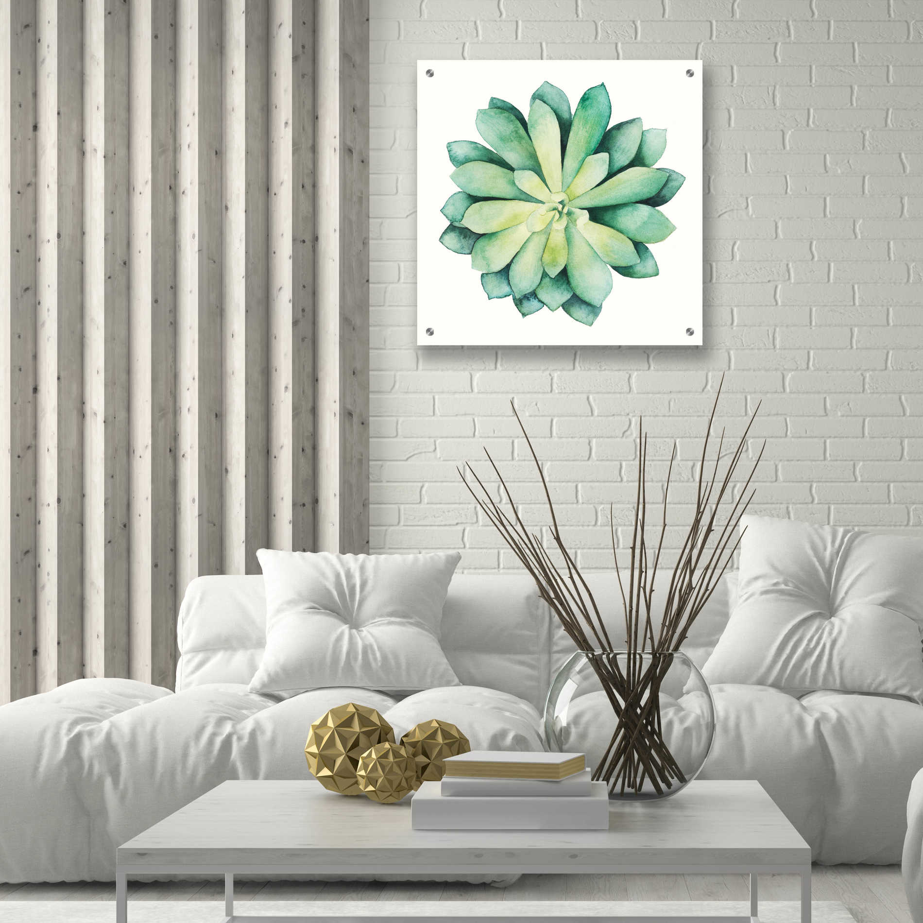 Epic Art 'Tropical Plant VI' by Grace Popp, Acrylic Glass Wall Art,24x24