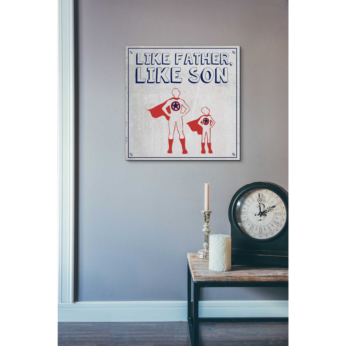 Epic Art 'Little Hero I' by Grace Popp, Acrylic Glass Wall Art,24x24