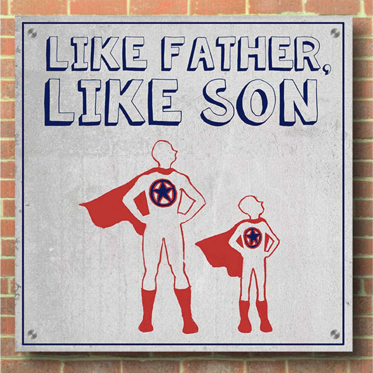 Epic Art 'Little Hero I' by Grace Popp, Acrylic Glass Wall Art,36x36