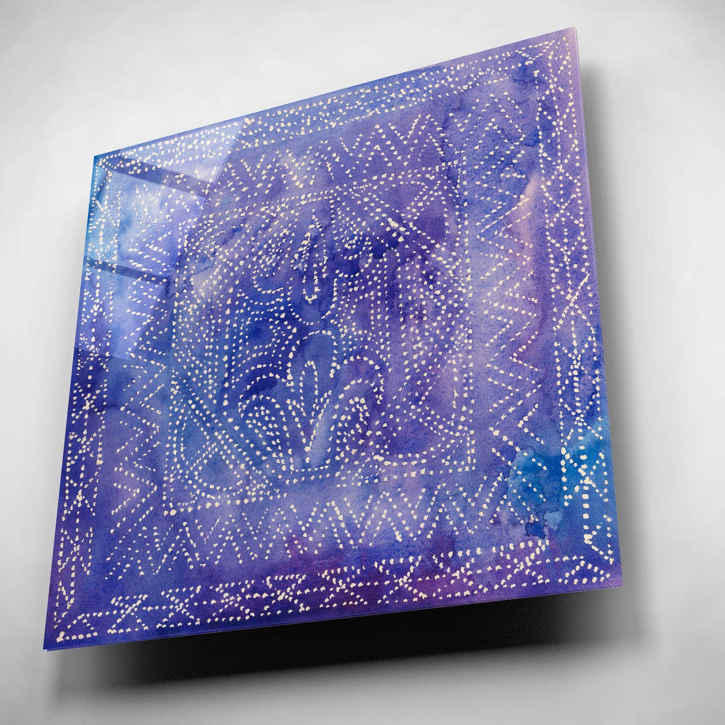 Epic Art 'Batik Nebula II' by Grace Popp, Acrylic Glass Wall Art,12x12