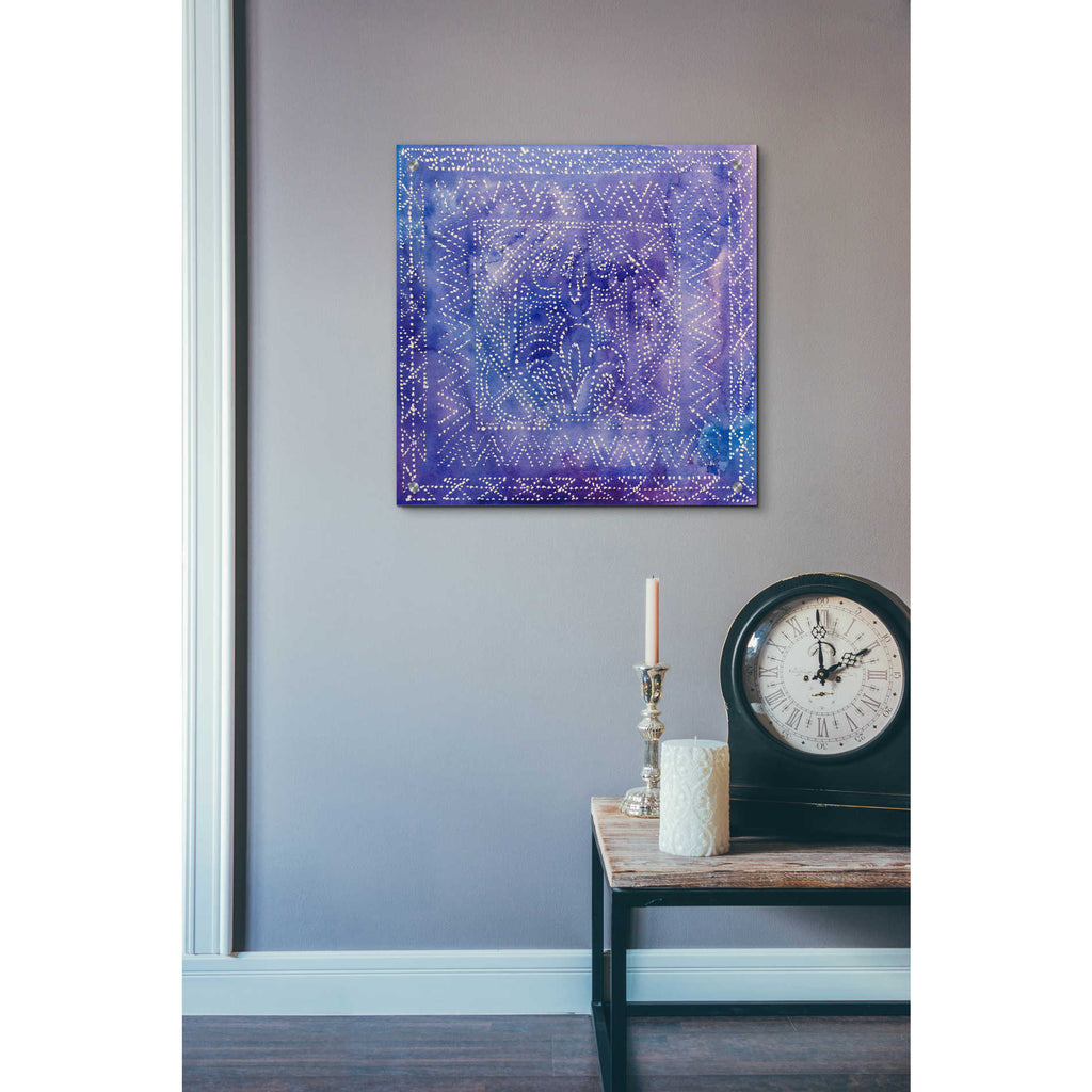 Epic Art 'Batik Nebula II' by Grace Popp, Acrylic Glass Wall Art,24x24
