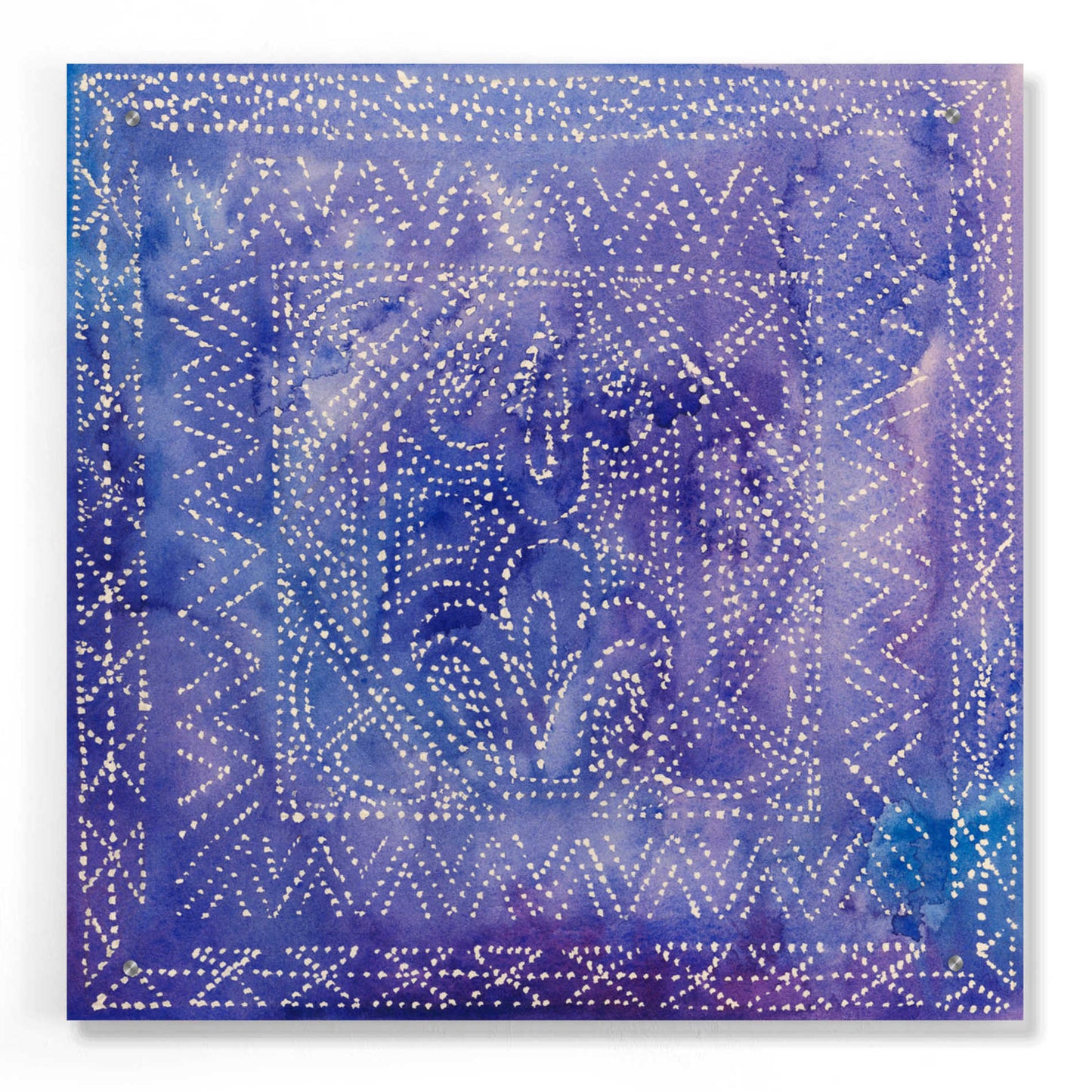 Epic Art 'Batik Nebula II' by Grace Popp, Acrylic Glass Wall Art,24x24
