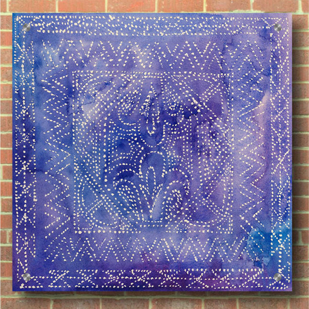 Epic Art 'Batik Nebula II' by Grace Popp, Acrylic Glass Wall Art,36x36