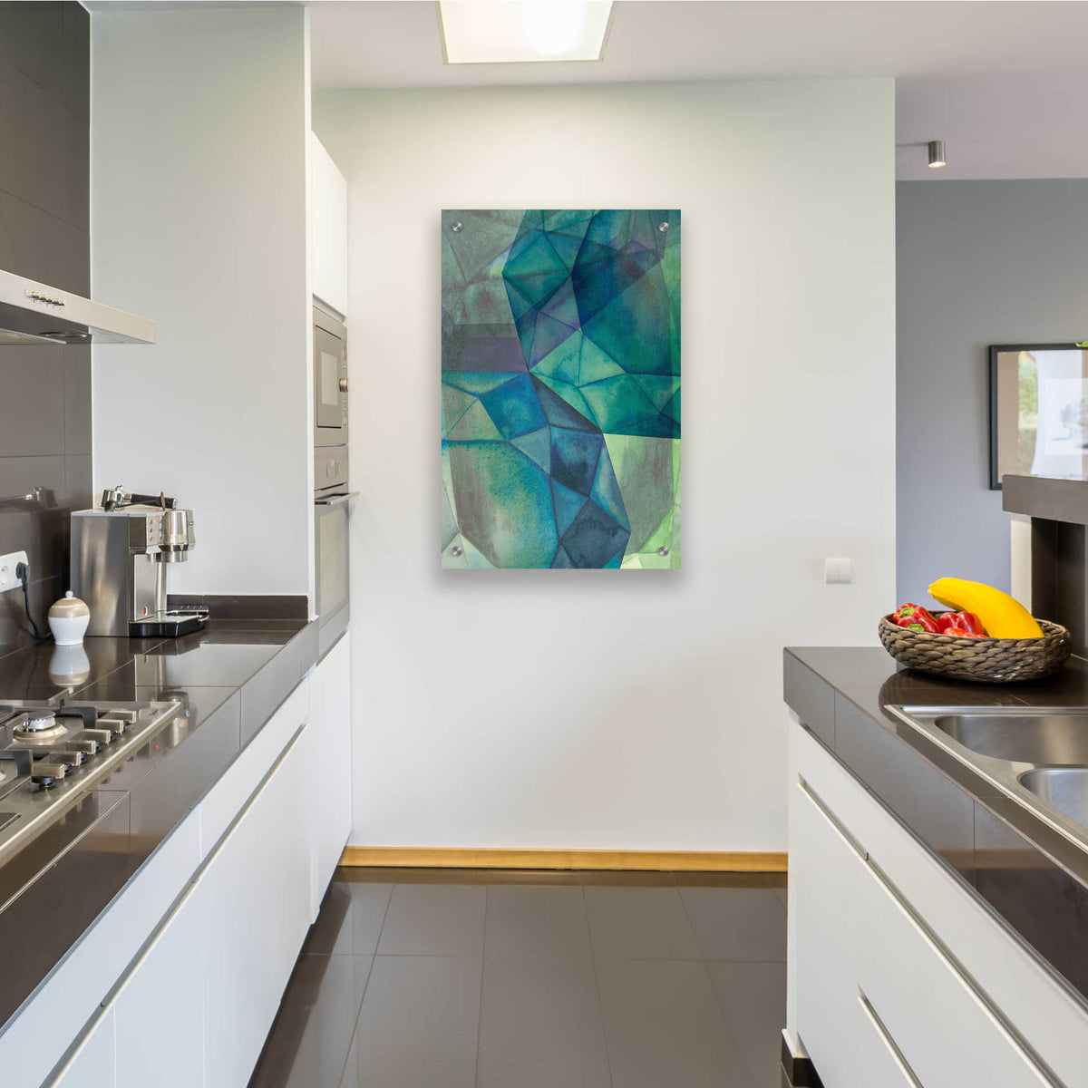 Epic Art 'Gemstones I' by Grace Popp, Acrylic Glass Wall Art,24x36