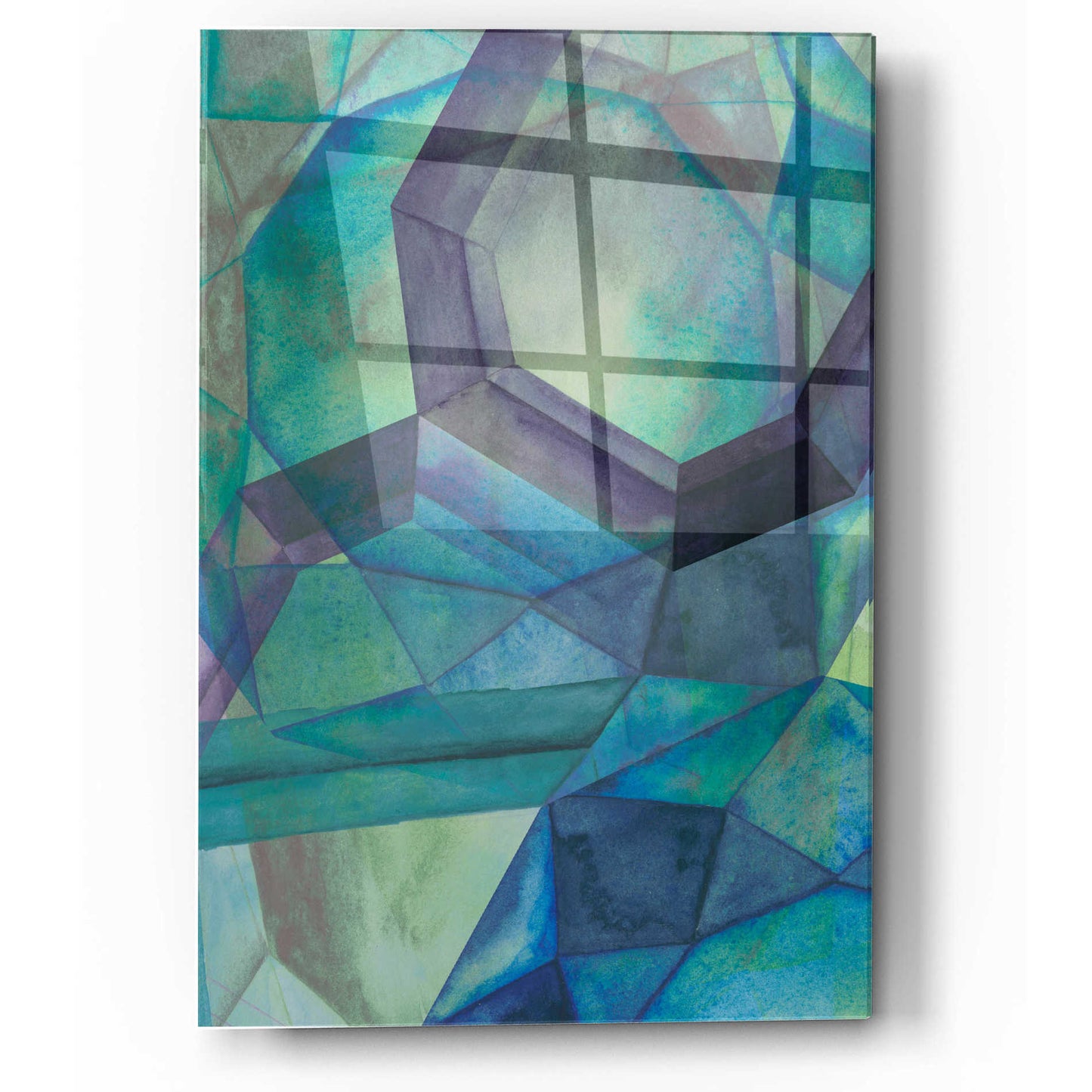 Epic Art 'Gemstones III' by Grace Popp, Acrylic Glass Wall Art,12x16