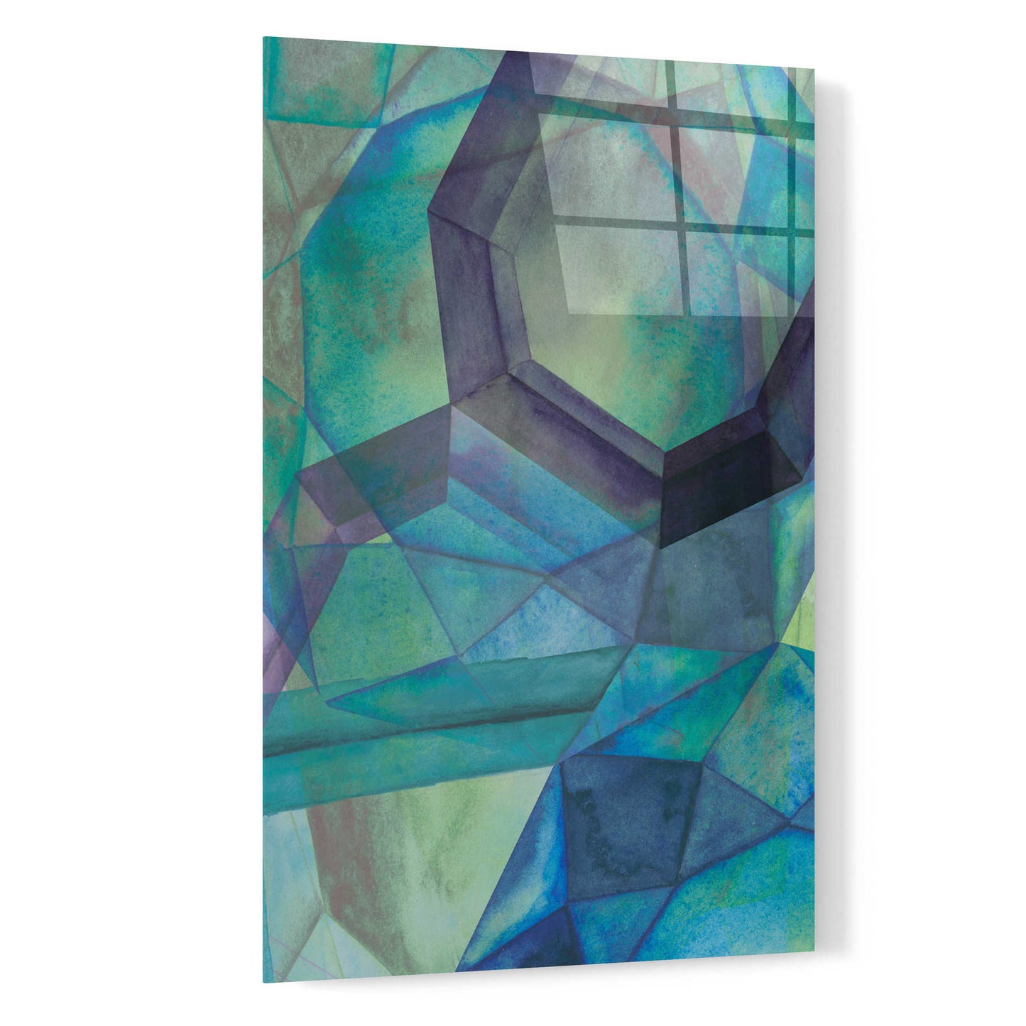 Epic Art 'Gemstones III' by Grace Popp, Acrylic Glass Wall Art,16x24