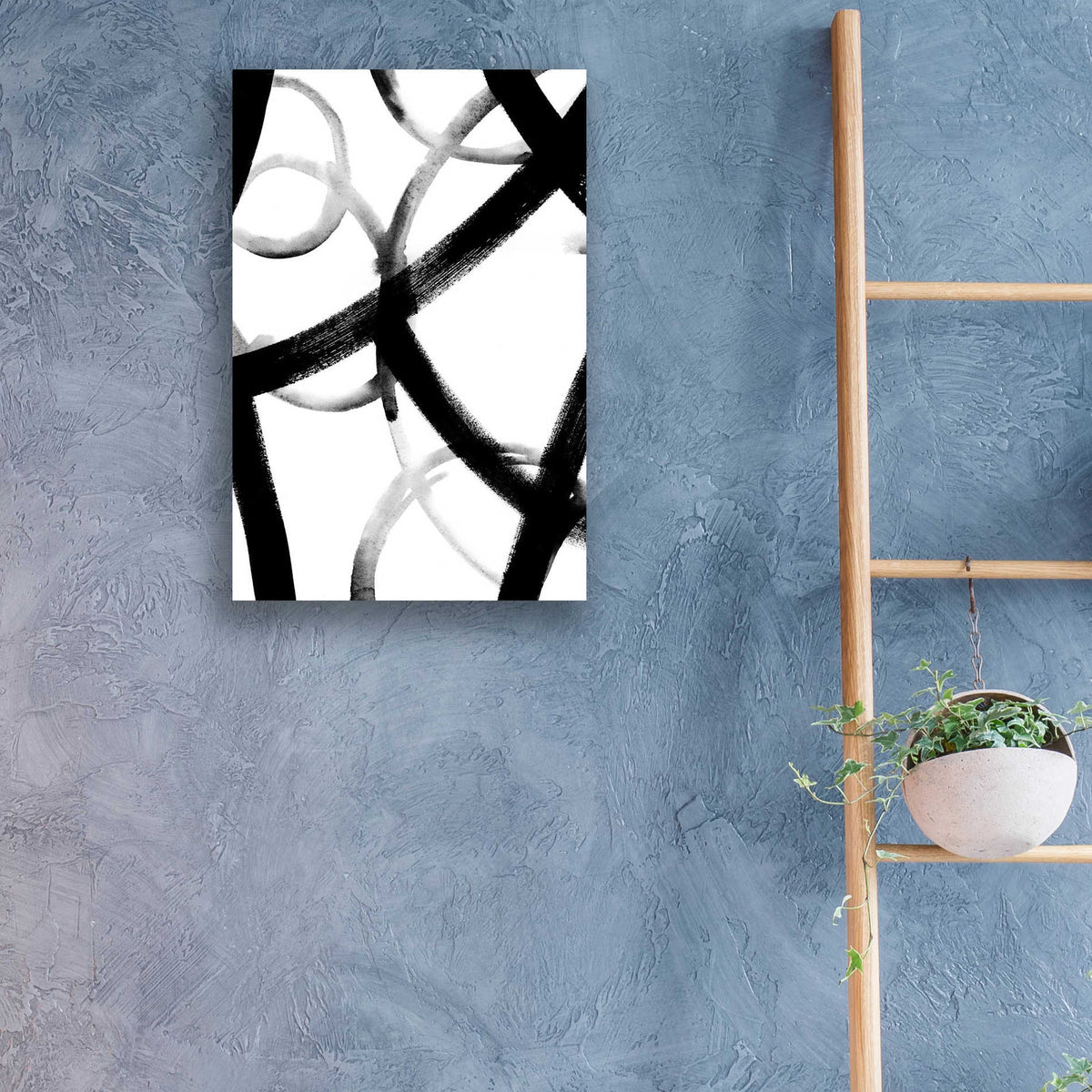 Epic Art 'Monochrome Ripple I' by Grace Popp, Acrylic Glass Wall Art,16x24
