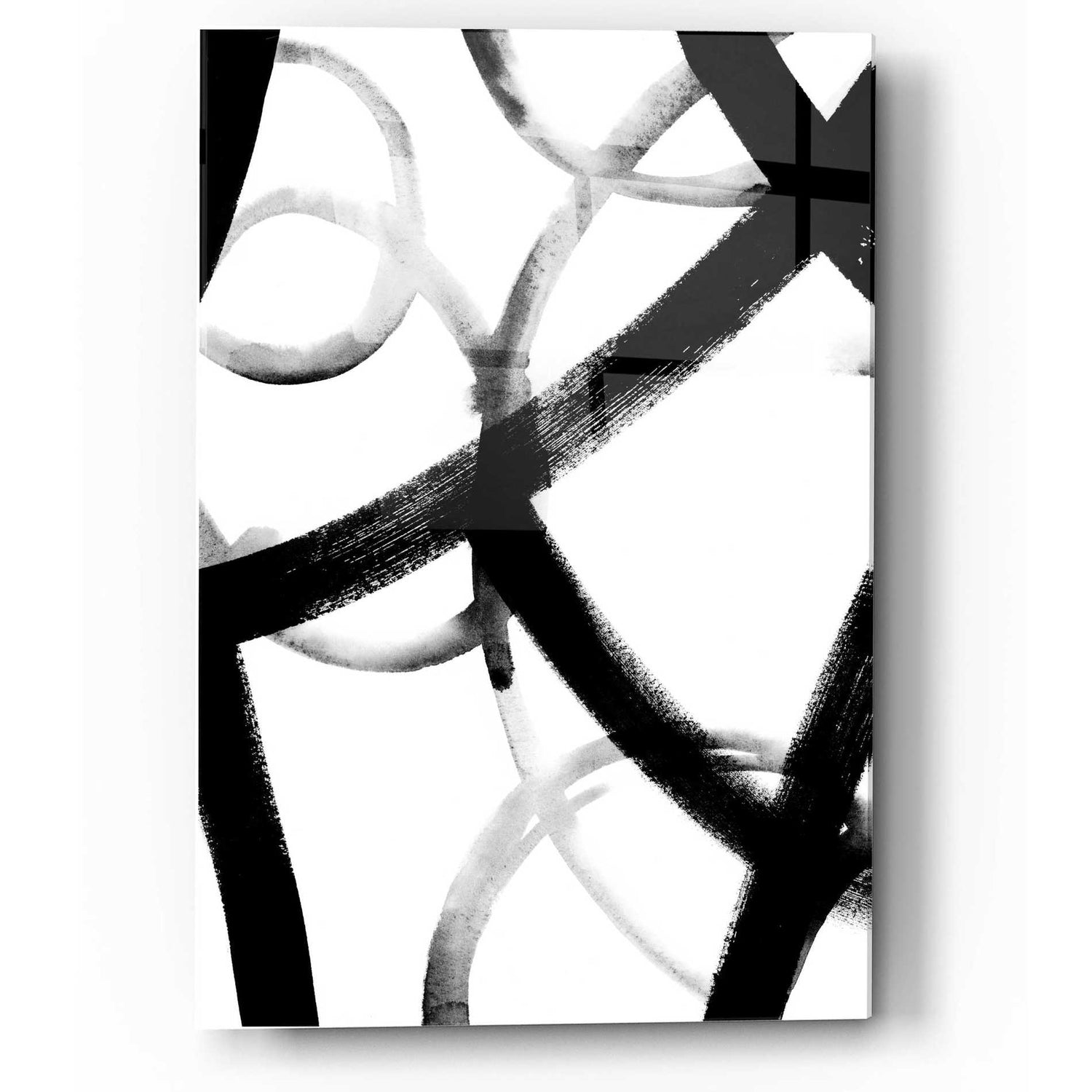 Epic Art 'Monochrome Ripple I' by Grace Popp, Acrylic Glass Wall Art