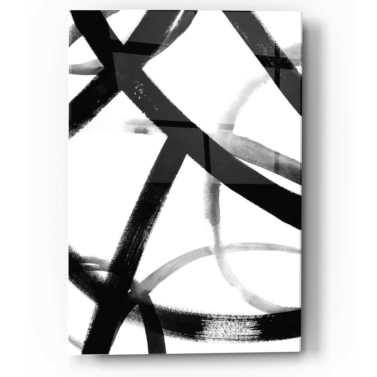 Epic Art 'Monochrome Ripple II' by Grace Popp, Acrylic Glass Wall Art