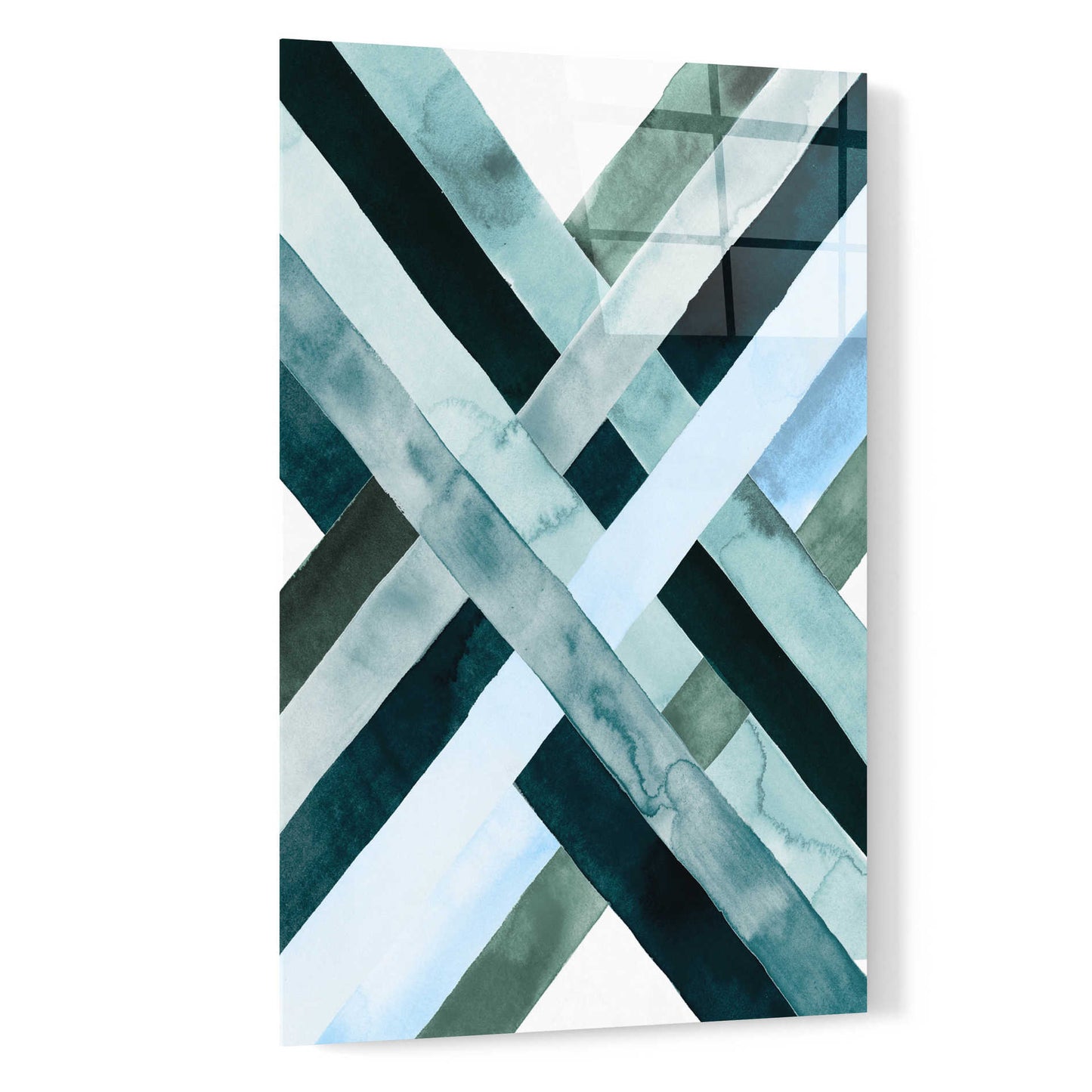 Epic Art 'Watercolor Weave I' by Grace Popp, Acrylic Glass Wall Art,16x24