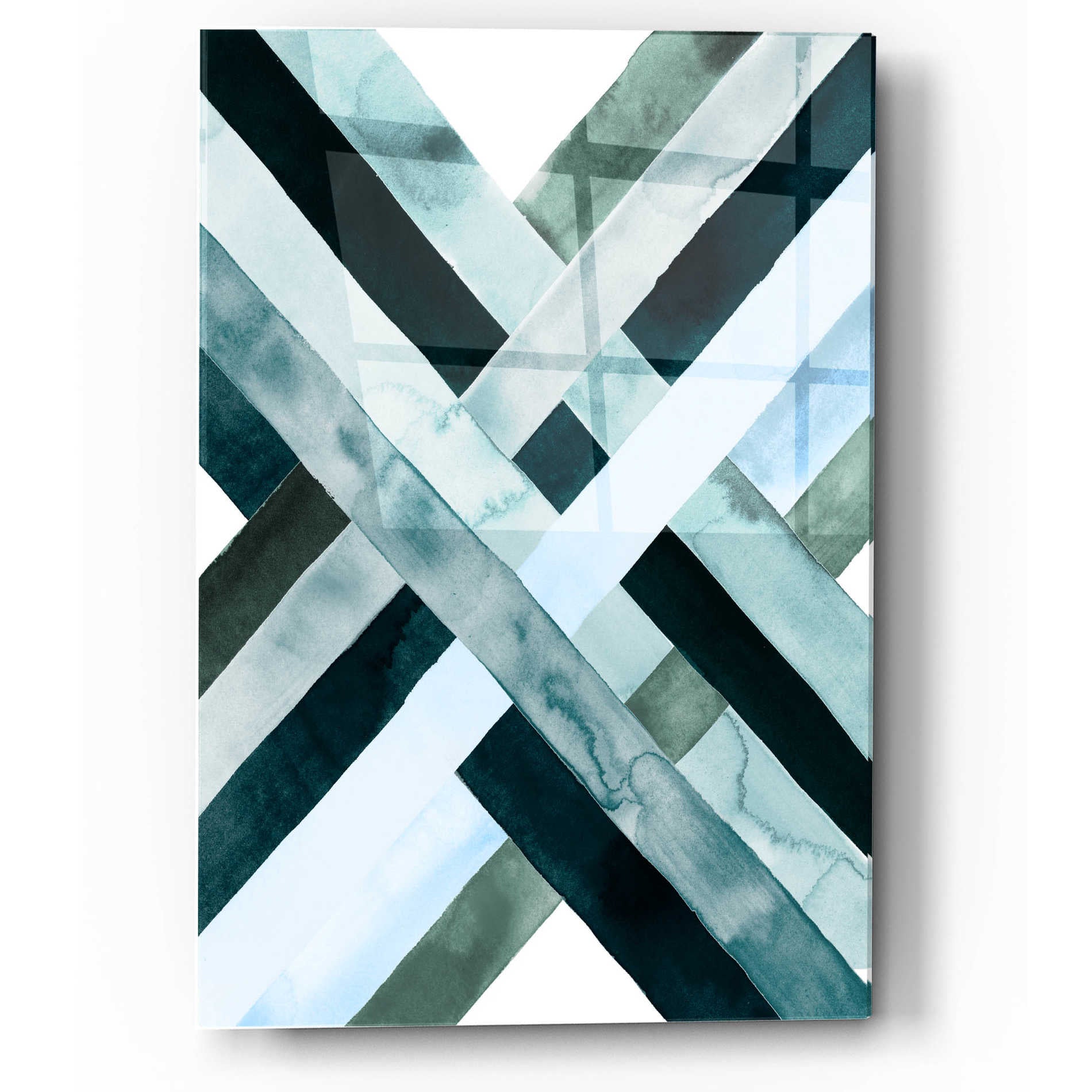 Epic Art 'Watercolor Weave I' by Grace Popp, Acrylic Glass Wall Art