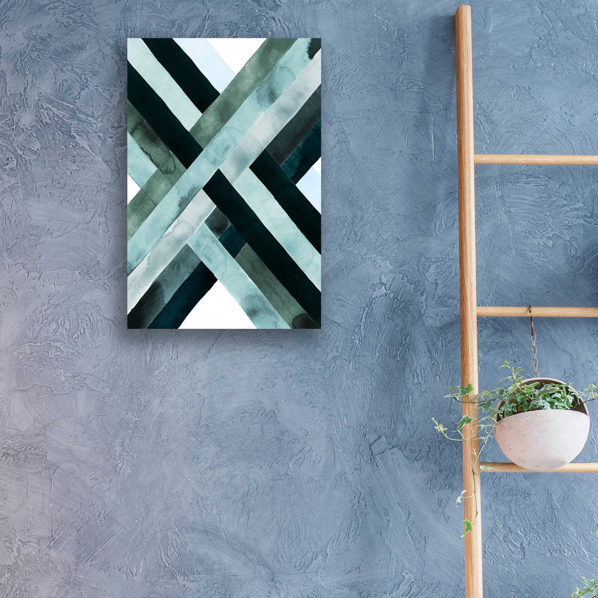 Epic Art 'Watercolor Weave II' by Grace Popp, Acrylic Glass Wall Art,16x24