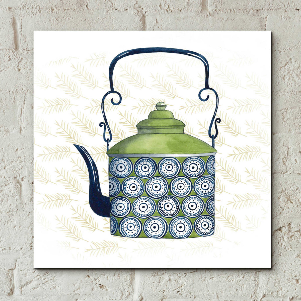 Epic Art 'Sweet Teapot IV' by Grace Popp, Acrylic Glass Wall Art,12x12