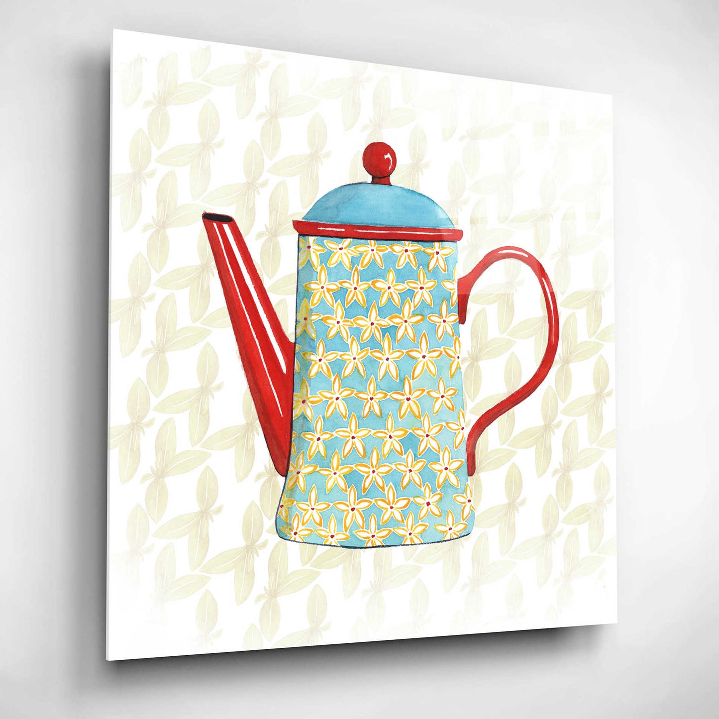 Epic Art 'Sweet Teapot VI' by Grace Popp, Acrylic Glass Wall Art,12x12