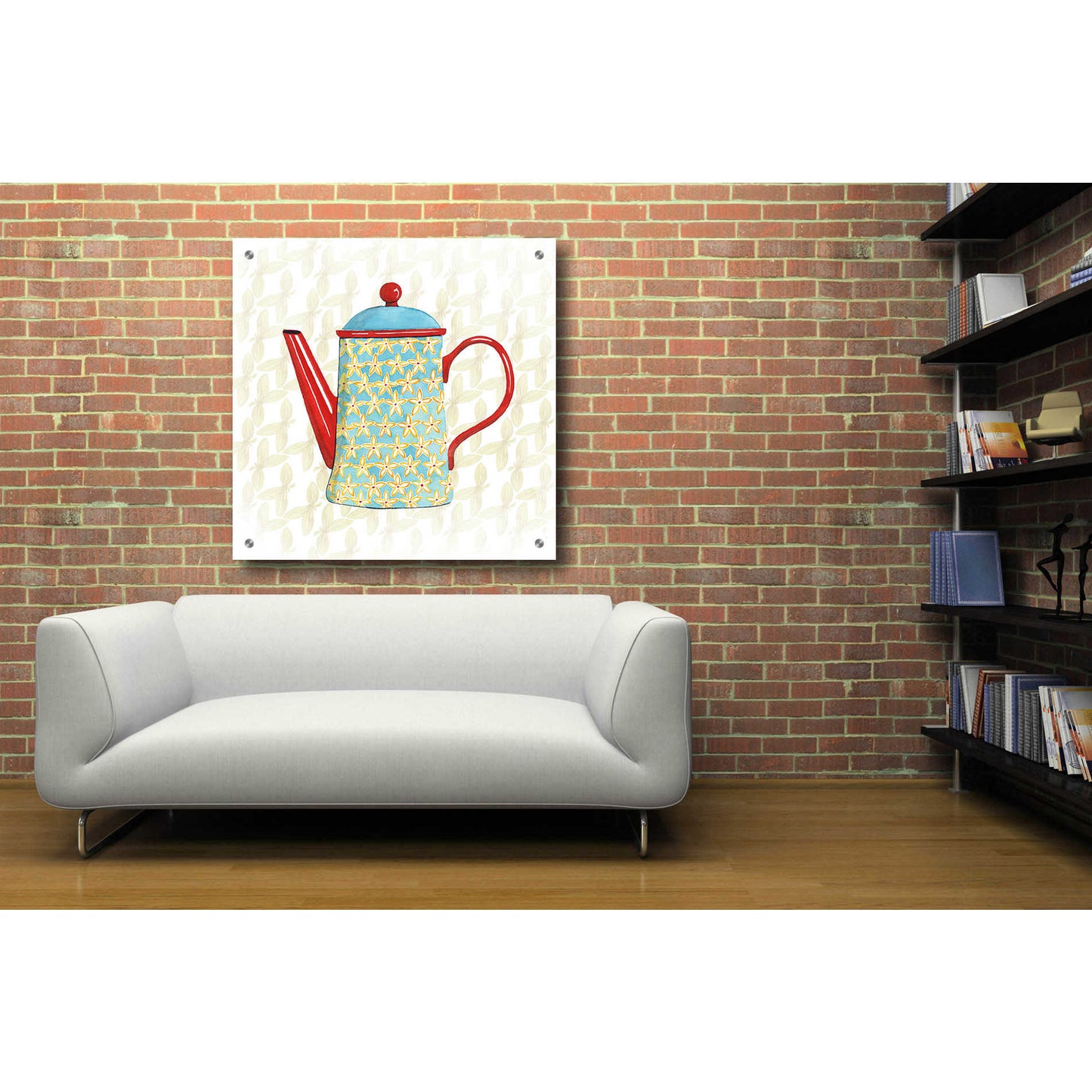 Epic Art 'Sweet Teapot VI' by Grace Popp, Acrylic Glass Wall Art,36x36