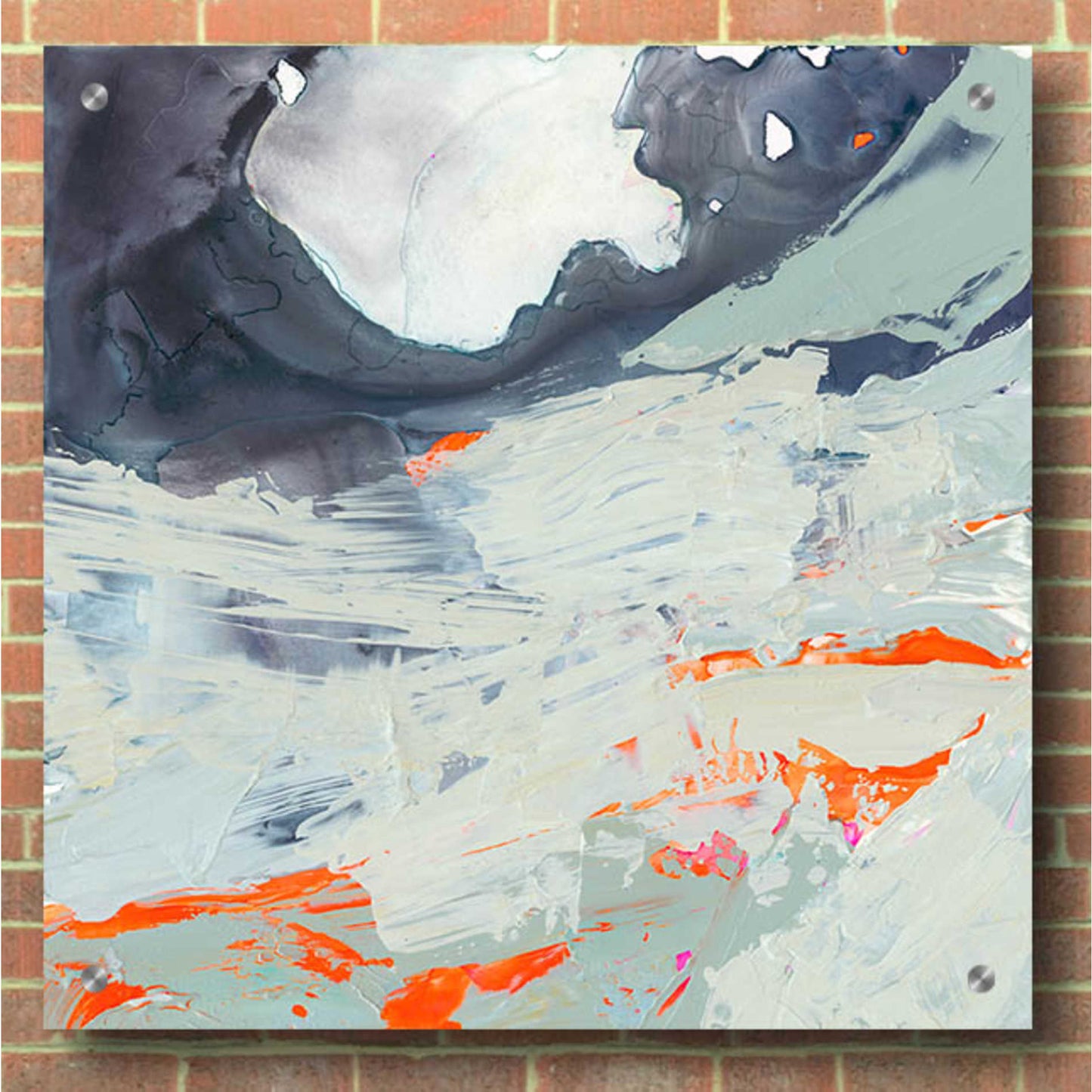 Epic Art 'Polyphonic Sea II' by Victoria Borges, Acrylic Glass Wall Art,36x36