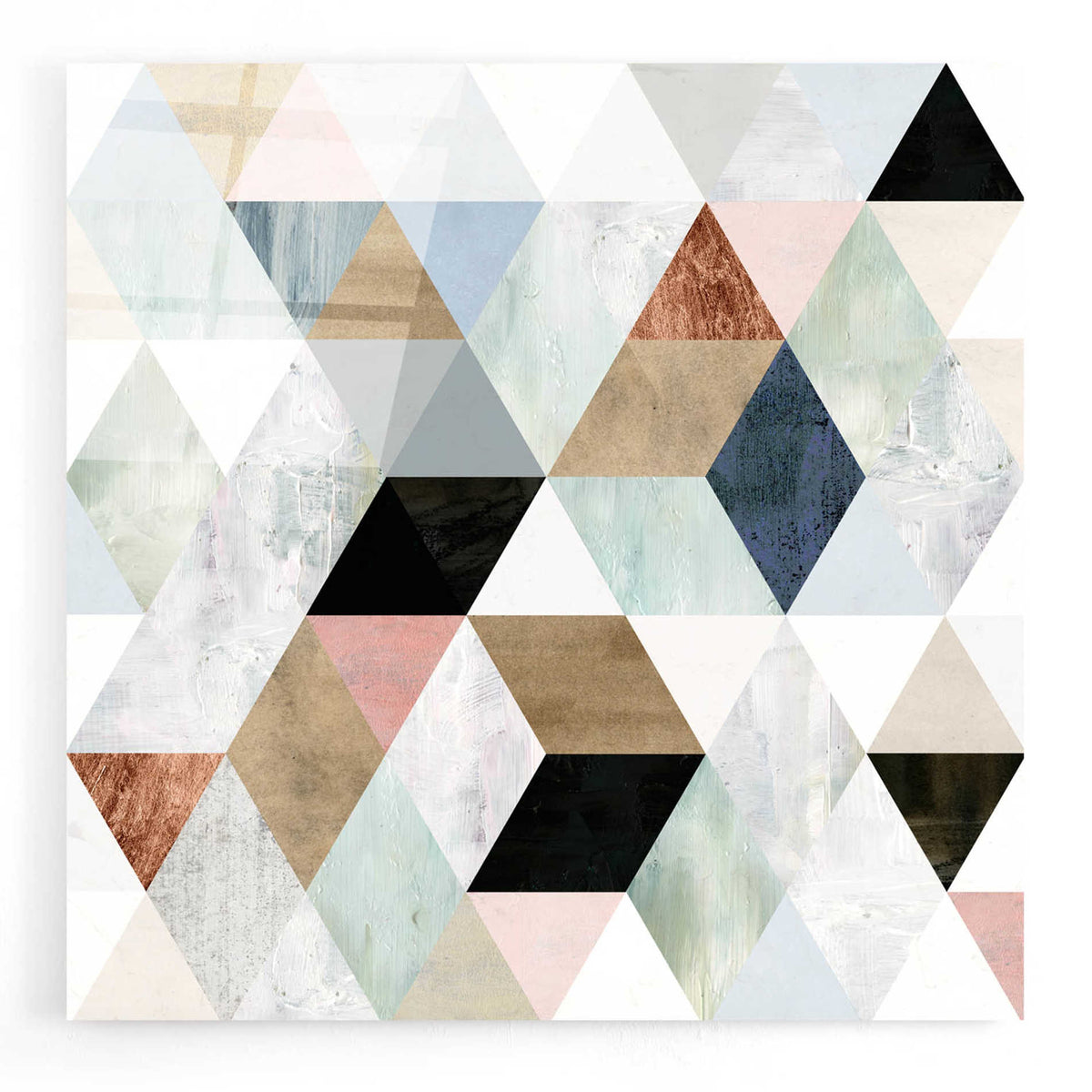 Epic Art 'Watercolor Mosaic I' by Victoria Borges, Acrylic Glass Wall Art