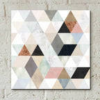 Epic Art 'Watercolor Mosaic II' by Victoria Borges, Acrylic Glass Wall Art,12x12