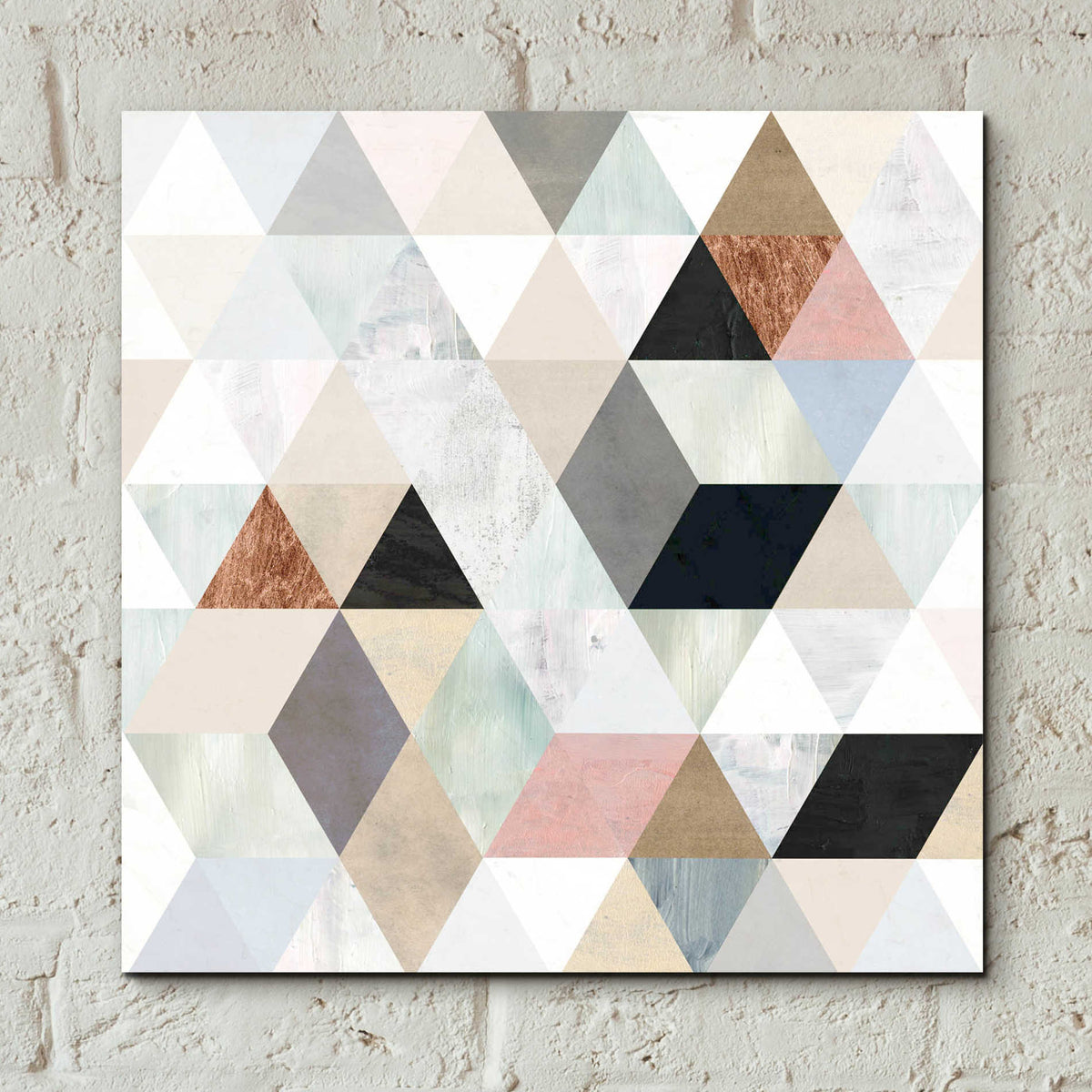 Epic Art 'Watercolor Mosaic II' by Victoria Borges, Acrylic Glass Wall Art,12x12
