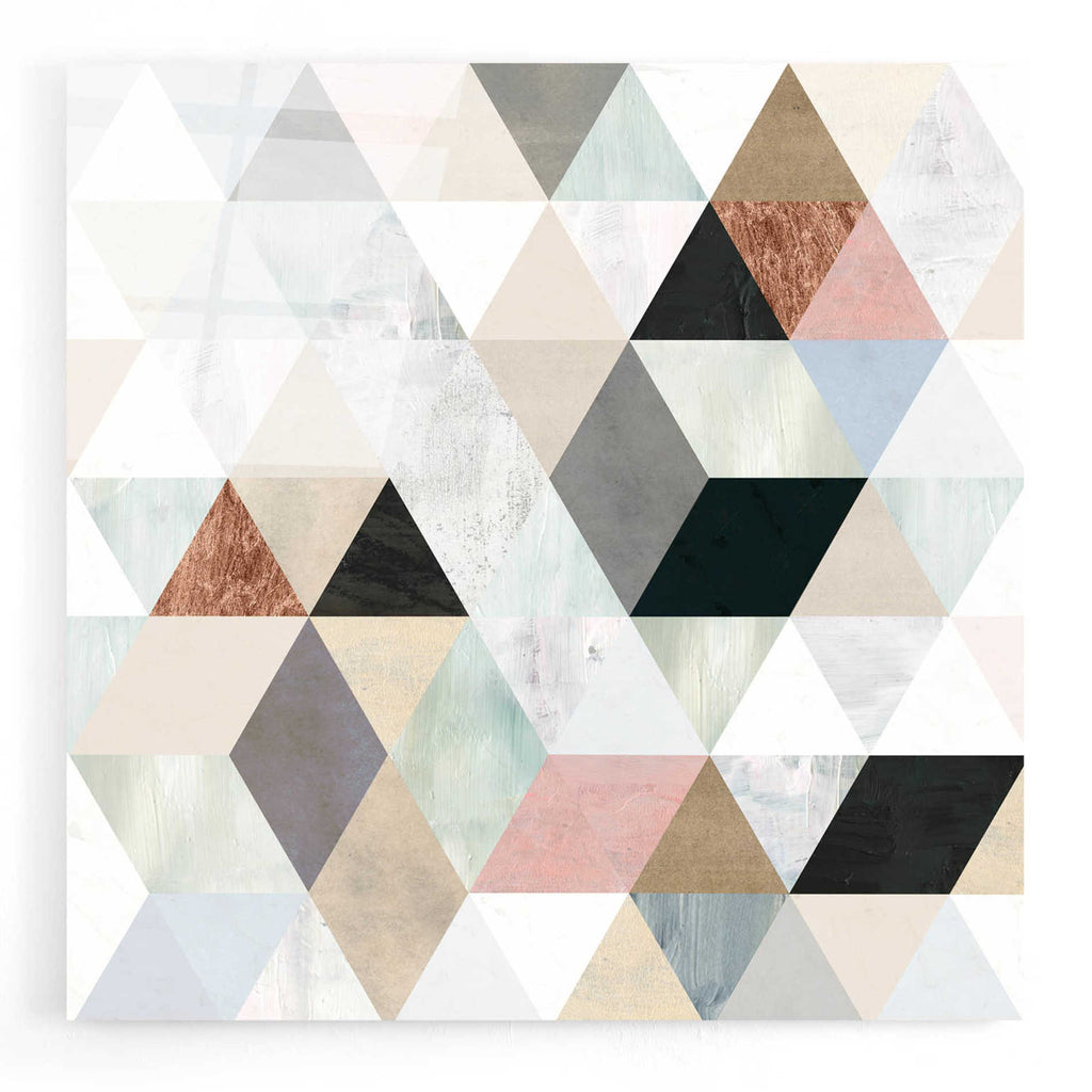 Epic Art 'Watercolor Mosaic II' by Victoria Borges, Acrylic Glass Wall Art