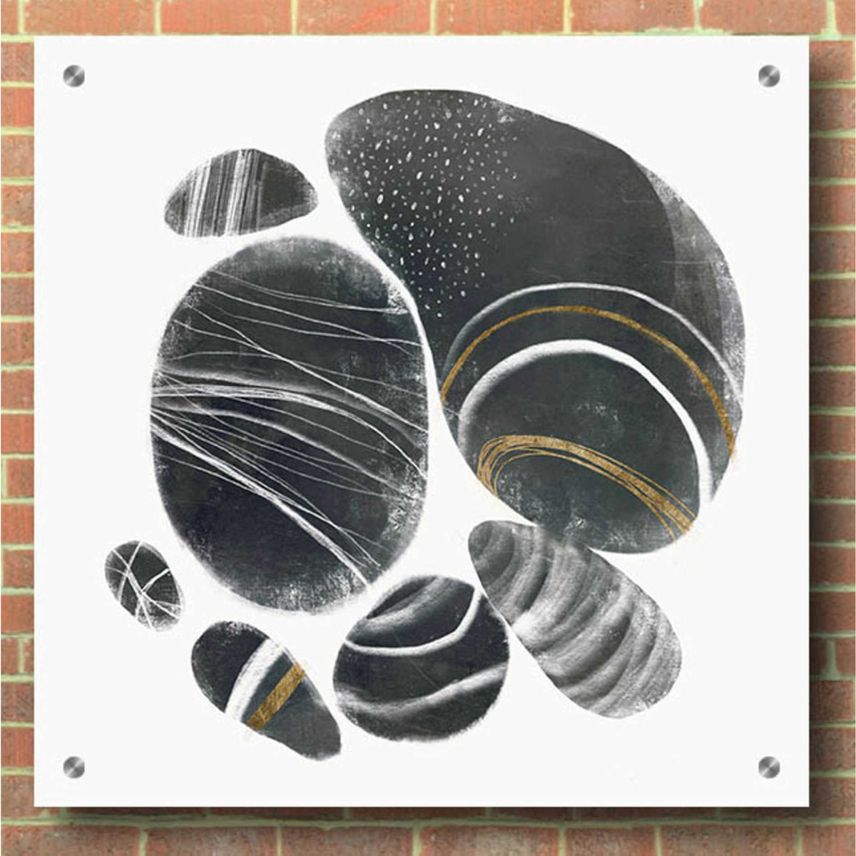 Epic Art 'Mineralize I' by Victoria Borges, Acrylic Glass Wall Art,36x36