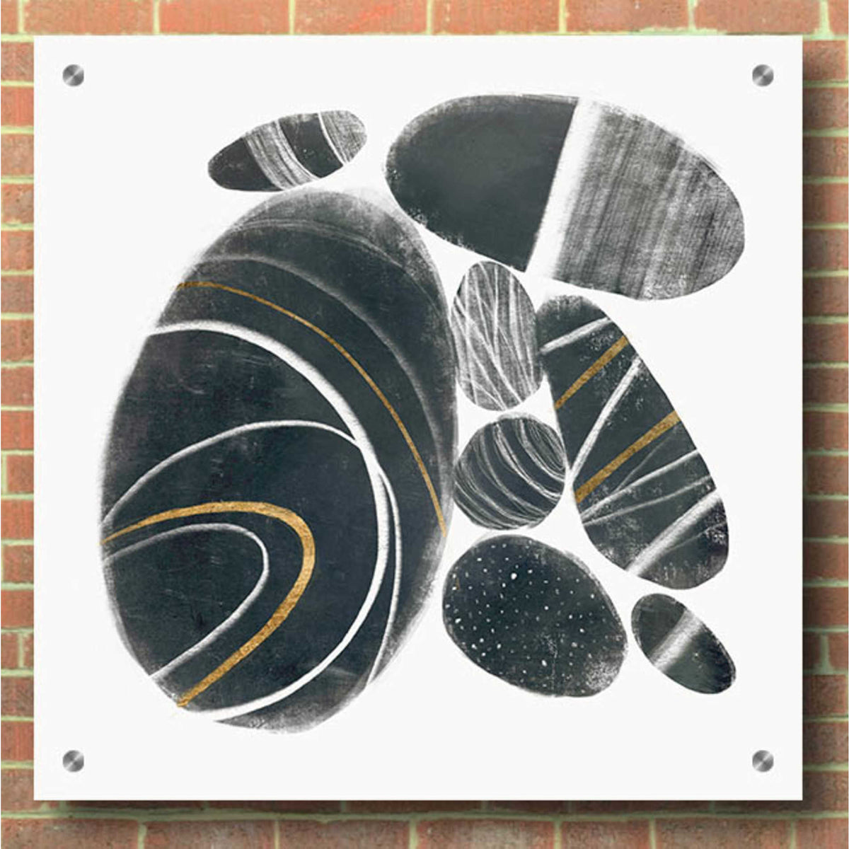 Epic Art 'Mineralize II' by Victoria Borges, Acrylic Glass Wall Art,36x36