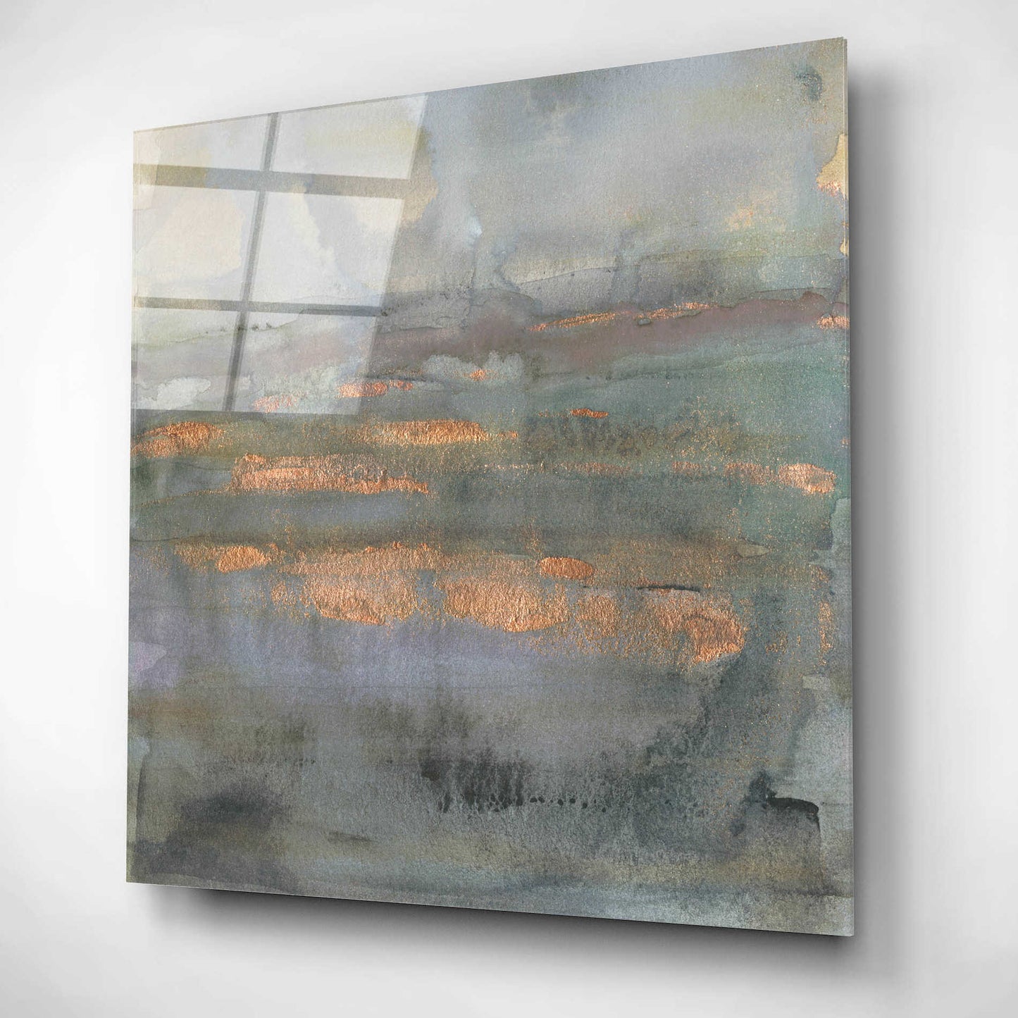 Epic Art 'Copper Emulsion I' by Victoria Borges, Acrylic Glass Wall Art,12x12